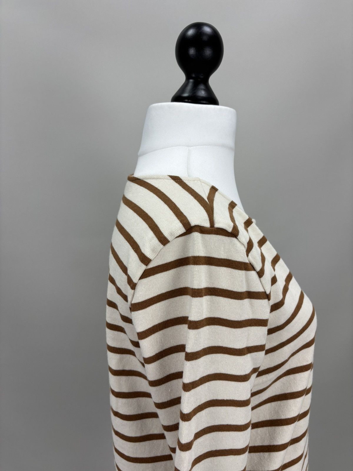 Sezane Womens sweater Sezane Size M Color White/Brown Size M / US 6-8 / IT 42-44 - 6 Thumbnail
