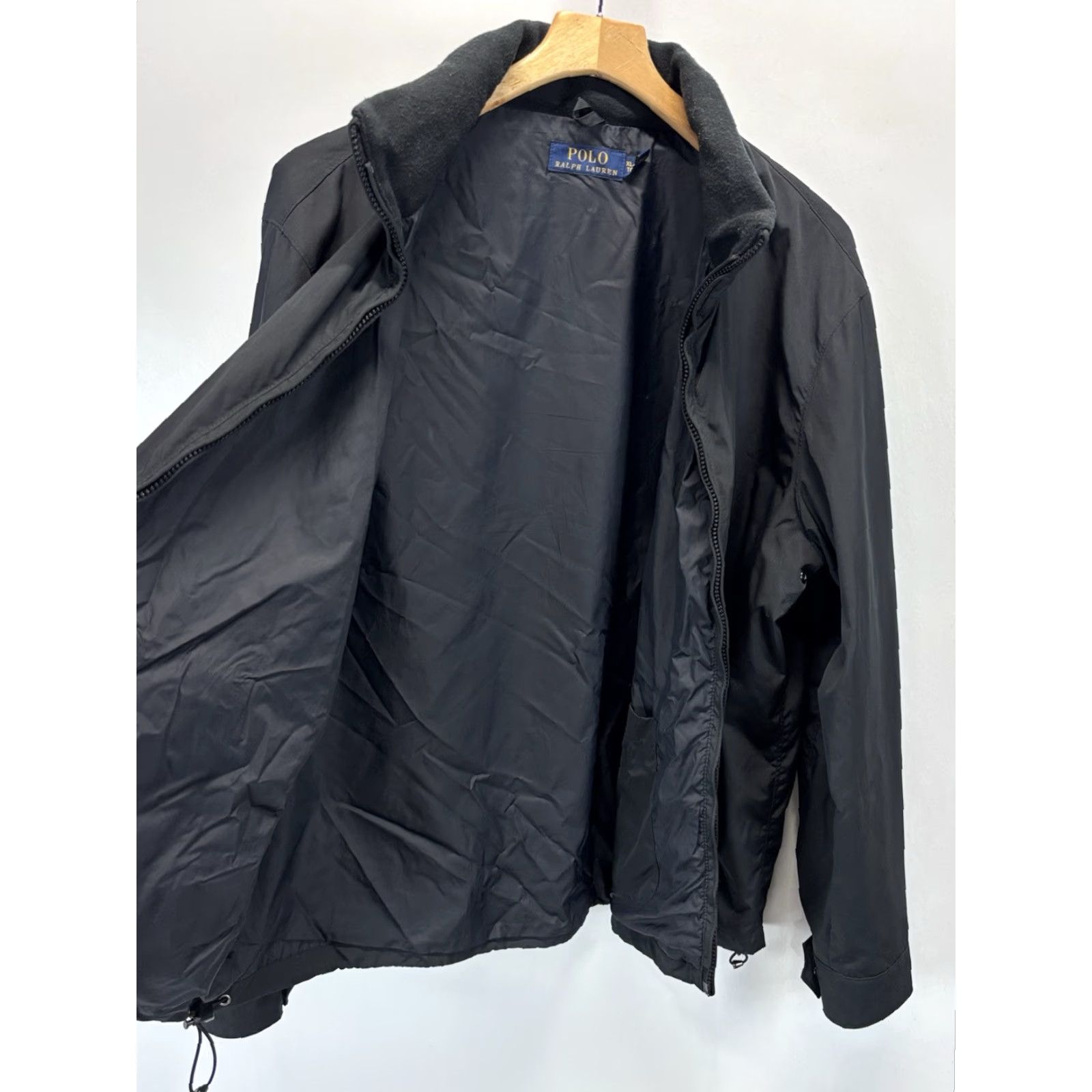 Polo Ralph Lauren Polo Ralph Lauren Black Jacket Sz X-Large Men Black Hood In Collar Full Zip Logo Size US XL / EU 56 / 4 - 7 Thumbnail
