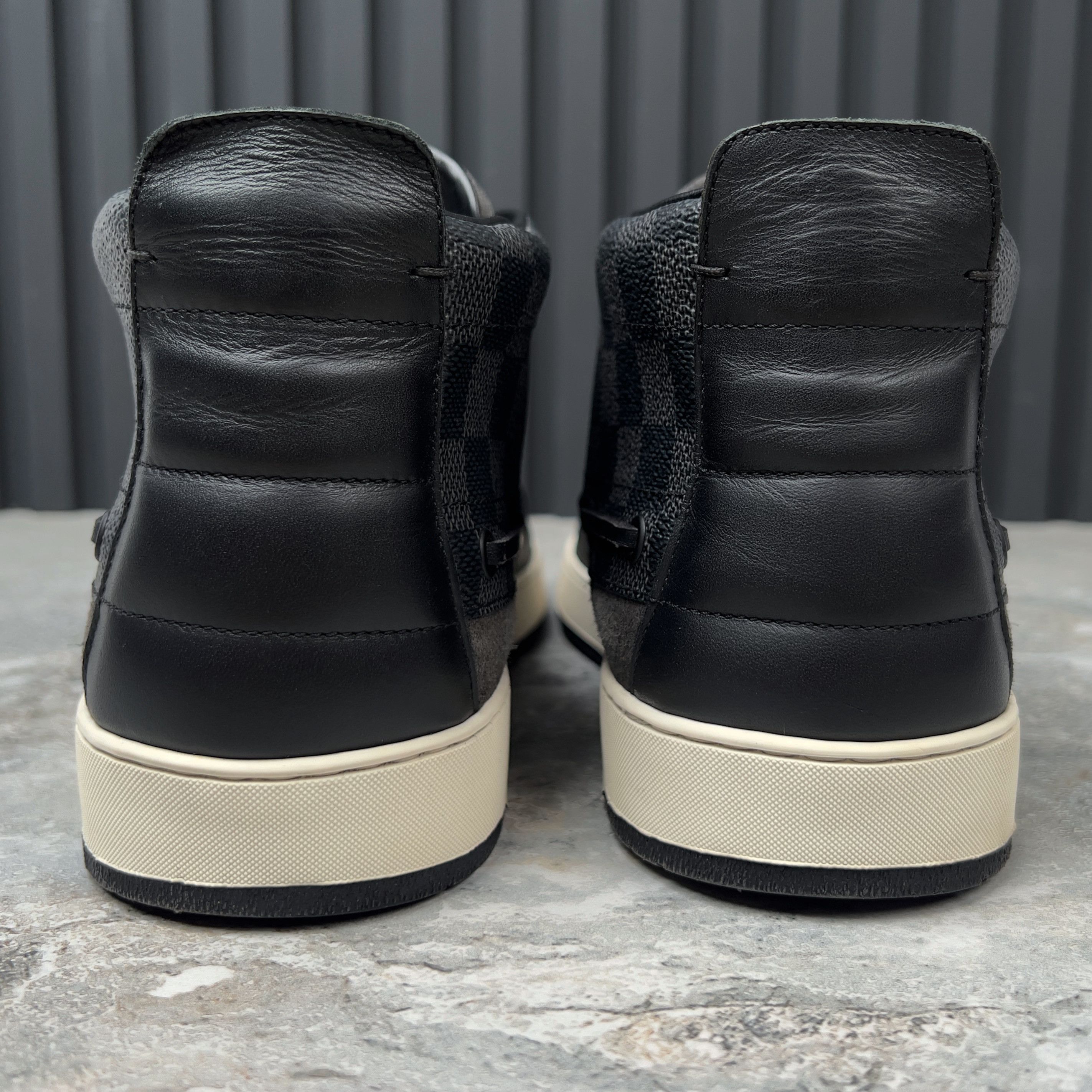 Louis Vuitton Trainer Damier Boots Graphite Leather Size US 10.5 / EU 43-44 - 9 Thumbnail