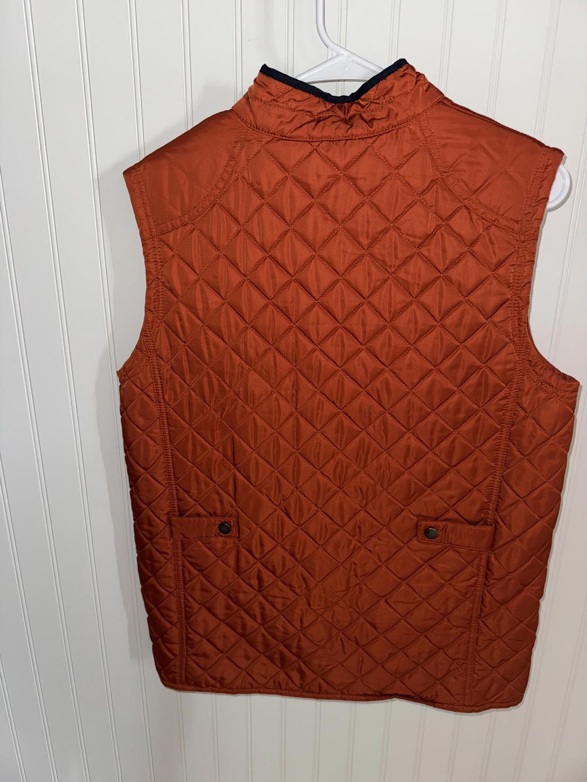 Class Club Class Club Quilted Orange Sleeveless Vest Jacket Size L Size XXL / US 16-18 / IT 52-54 - 2 Thumbnail