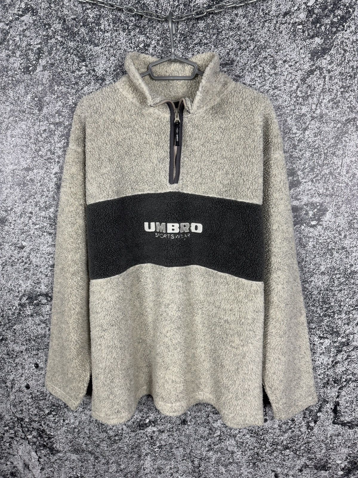 Umbro Vintage 90s UMBRO Sportswear Fleece Jacket Sherpa Teddy XL Size US XL / EU 56 / 4 - 1 Thumbnail