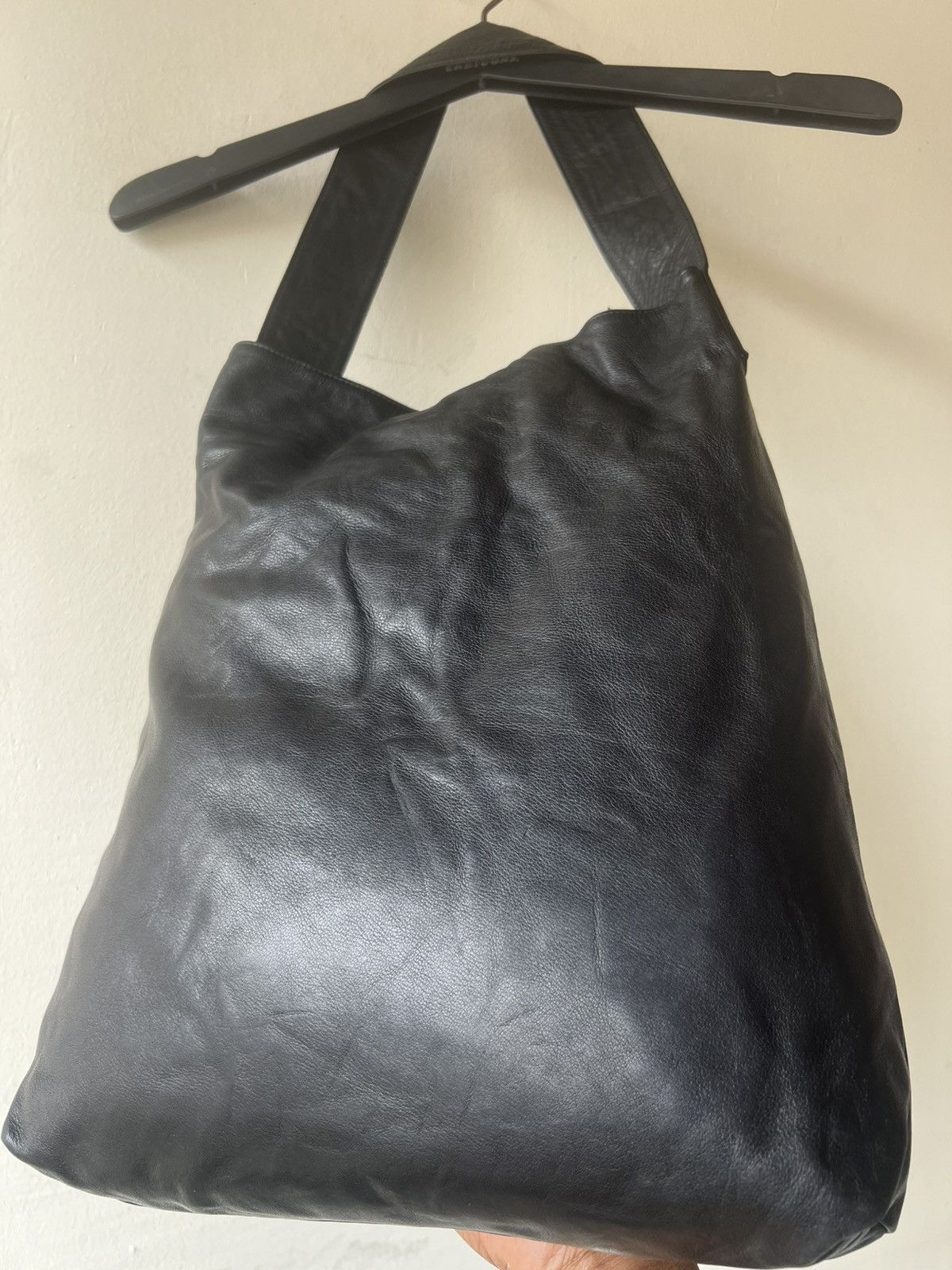Leather B. Stuff Japan Nappa Black Leather Shoulder Bag Size ONE SIZE - 23 Thumbnail