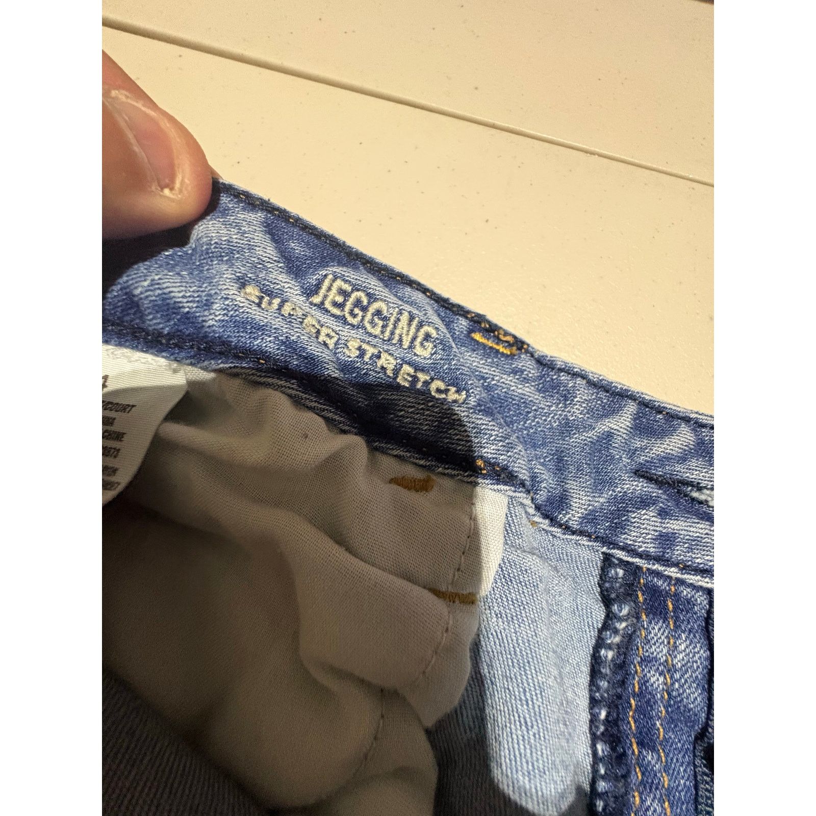 American Eagle Outfitters American Eagle Women’s Jegging Jeans Sz 14 Light Wash Skinny Size 36" / US 14 / IT 50 - 7 Thumbnail