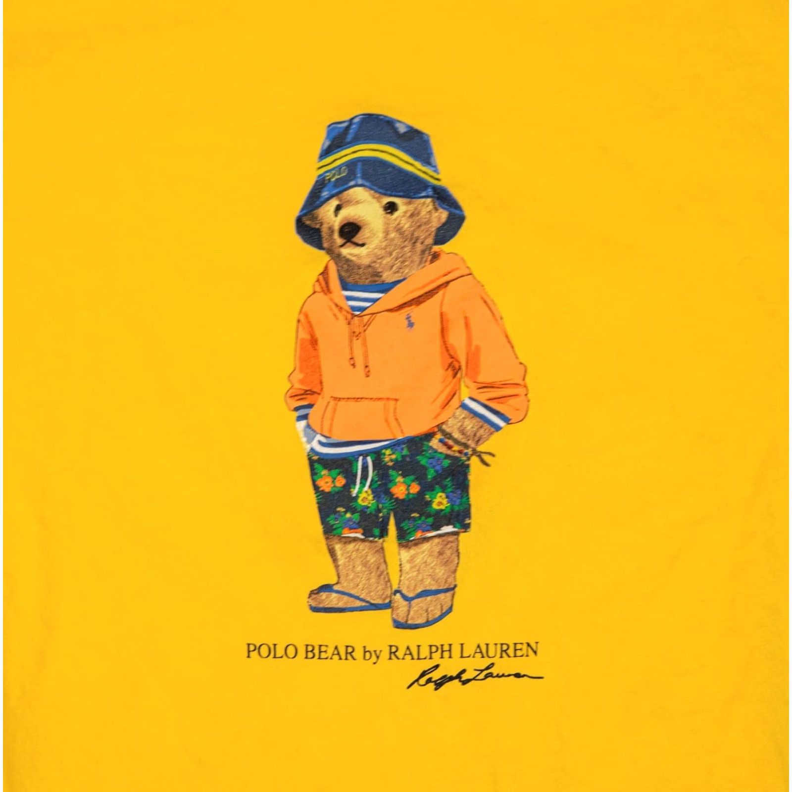 Polo Ralph Lauren Polo Ralph Lauren Yellow T-Shirt Men XL Single Stitch Bucket Hat Laguna Polo Bear Shirt Meat? (Note: This seems incorrect and should be corrected.) Size US XL / EU 56 / 4 - 2 Thumbnail