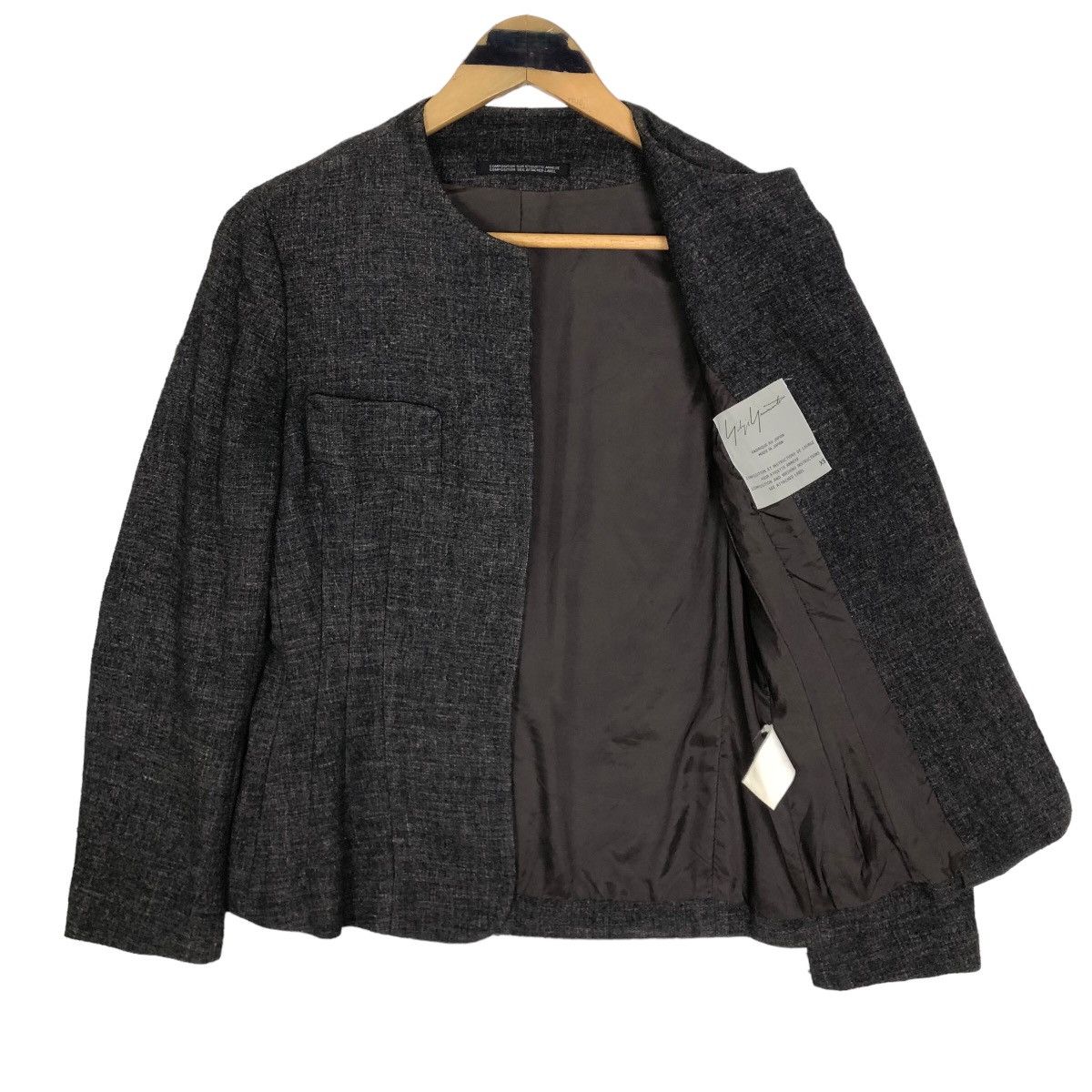 Yohji Yamamoto Vintage Yohji Yamamoto Femme 1998 A/W Cutaway Wool Jacket Size XS / US 0-2 / IT 36-38 - 7 Thumbnail