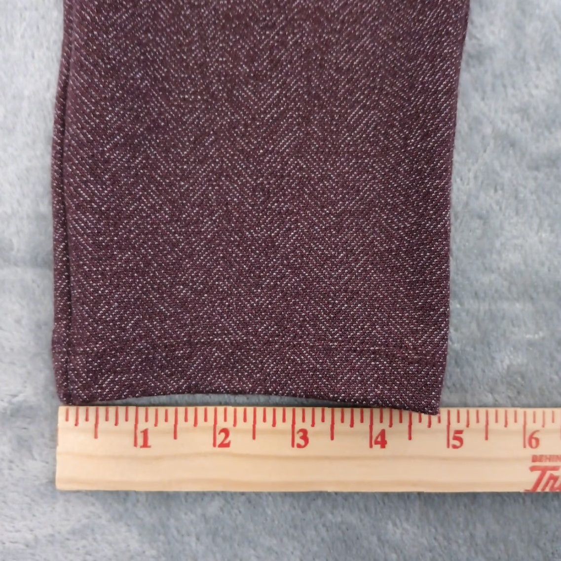 Ann Taylor Ann Taylor Loft Purple Skinny Ankle Pants Womens Large High Rise Pull On 33x27 Regular Deadstock? No — Vintage: No Size 36" / US 14 / IT 50 - 5 Thumbnail