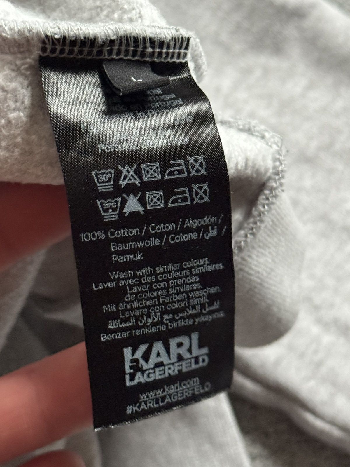 Karl Lagerfeld Karl lagerfeld L big logo sweatshirt jumper pullover casual Size L / US 10 / IT 46 - 7 Thumbnail