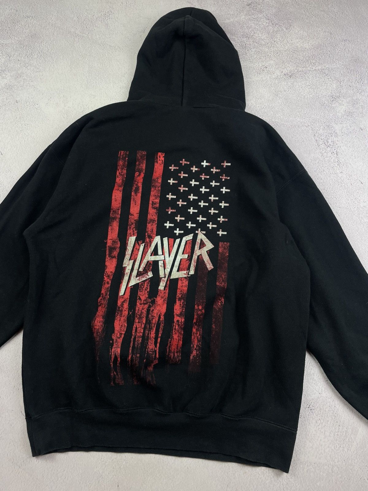 Slayer Vintage Slayer Hoodie Black L Front & Back Print Metal Band Size US L / EU 52-54 / 3 - 7 Thumbnail