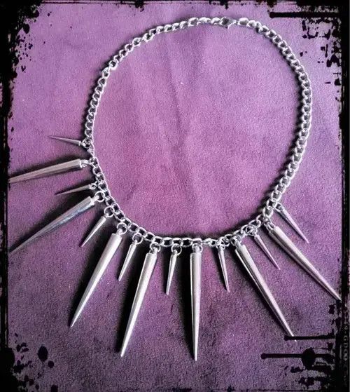 Jewelry x Vintage Hyperbole Rivets Charms Necklaces in Silver, Men's