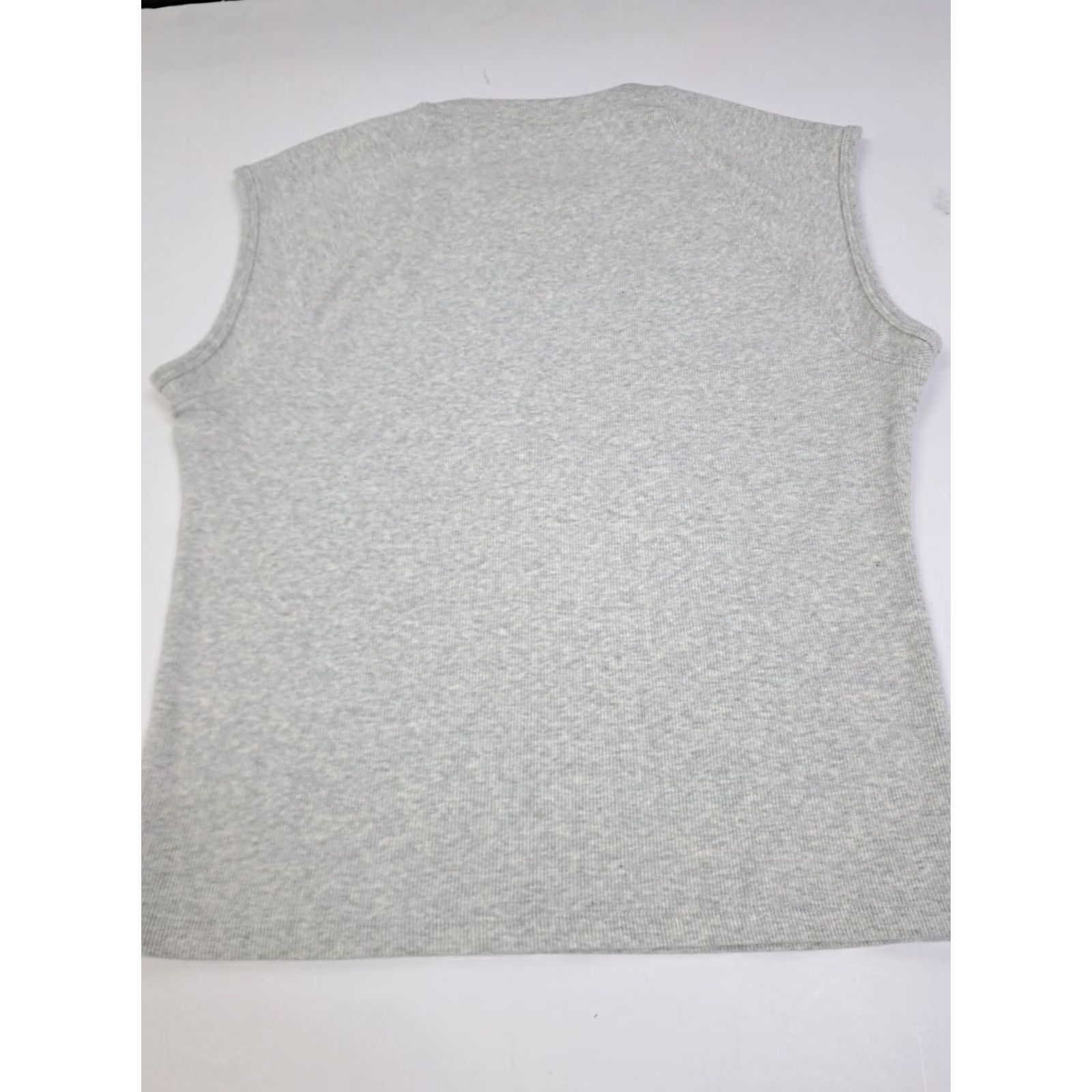Abercrombie & Fitch Abercrombie & Fitch Tank Shirt Womens Size M Gray Sleeveless Crew Neck Cotton Spandex Knit Basic Casual Modern 7178 Size M / US 6-8 / IT 42-44 - 4 Thumbnail