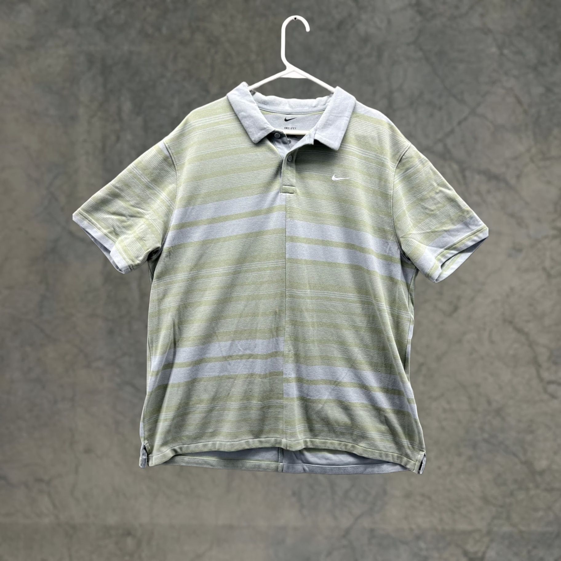 Nike Nike Dri-FIT Polo Shirt Mens XL Green Stripe Golf Short Sleeve Shirt Size US XL / EU 56 / 4 - 1 Thumbnail