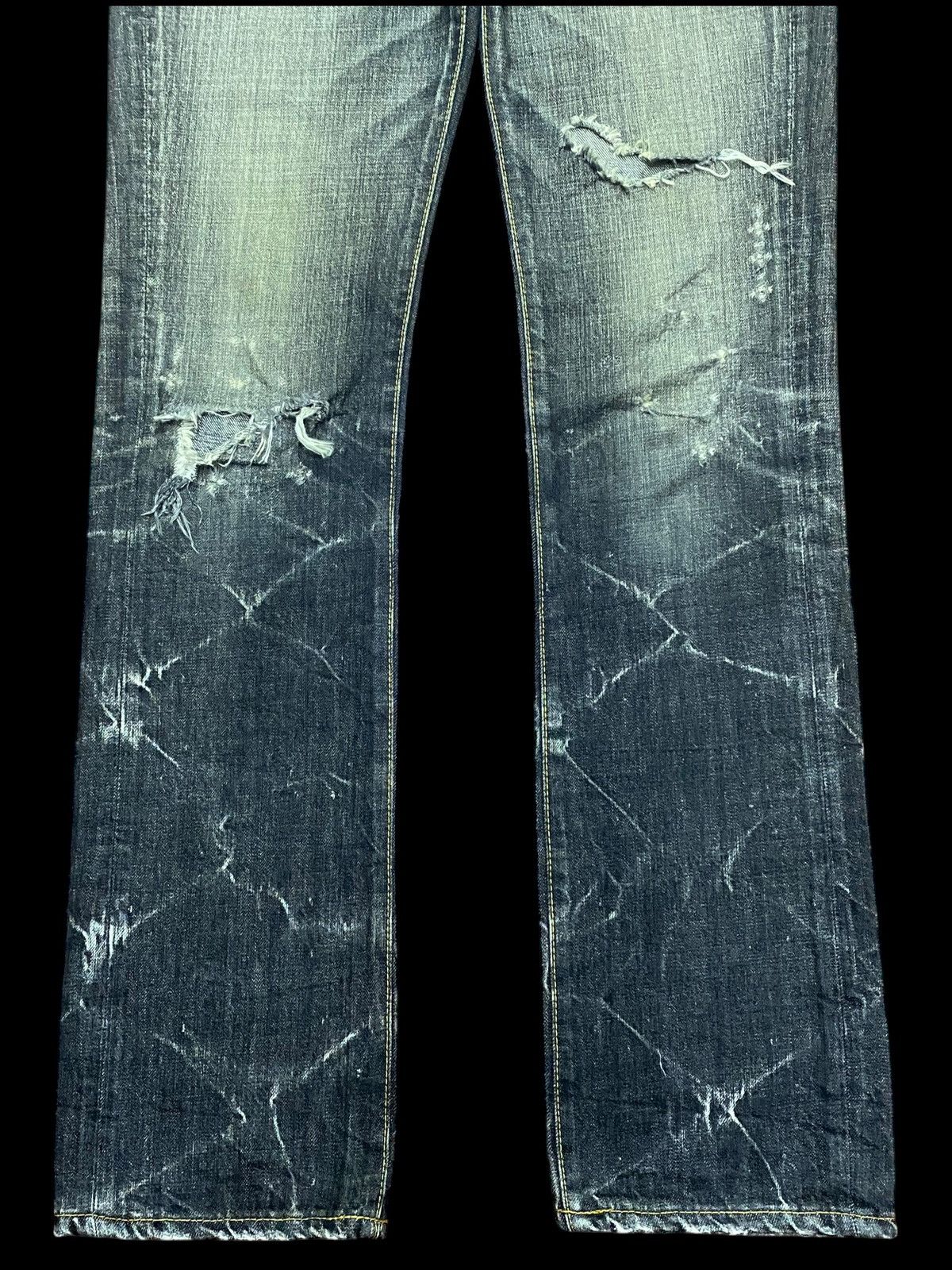 If Six Was Nine Vintage Blueway Denim Tears Thunder Jeans Size US 31 - 5 Thumbnail