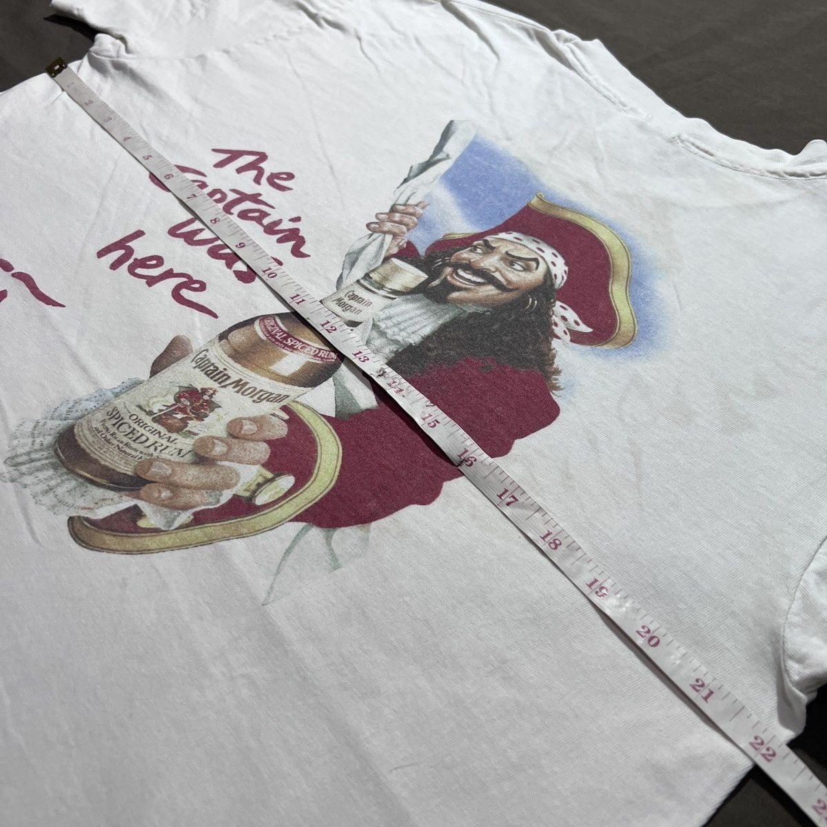 Vintage Vintage 90s Captain morgan Promo Tee graphic streetwear Size US L / EU 52-54 / 3 - 14 Thumbnail