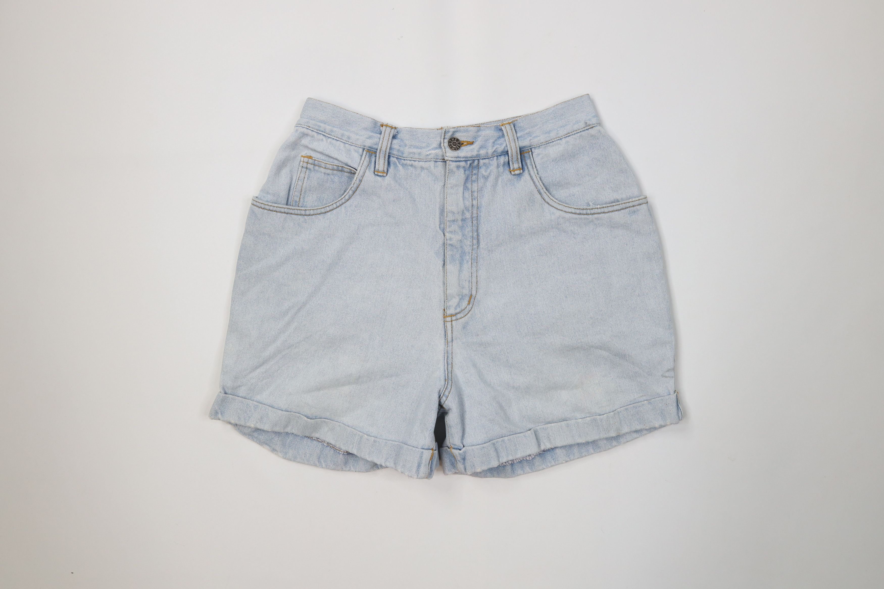 Vintage Vintage 90s The Limited Babydoll Cuffed Denim Jean Shorts Size 32" / US 10 / IT 46 - 1 Thumbnail