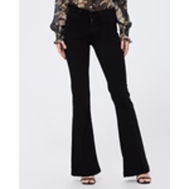 Paige Paige High Rise Genevieve Patch Pockets Black Shadow Jeans Size 30" / US 8 / IT 44 - 1 Thumbnail