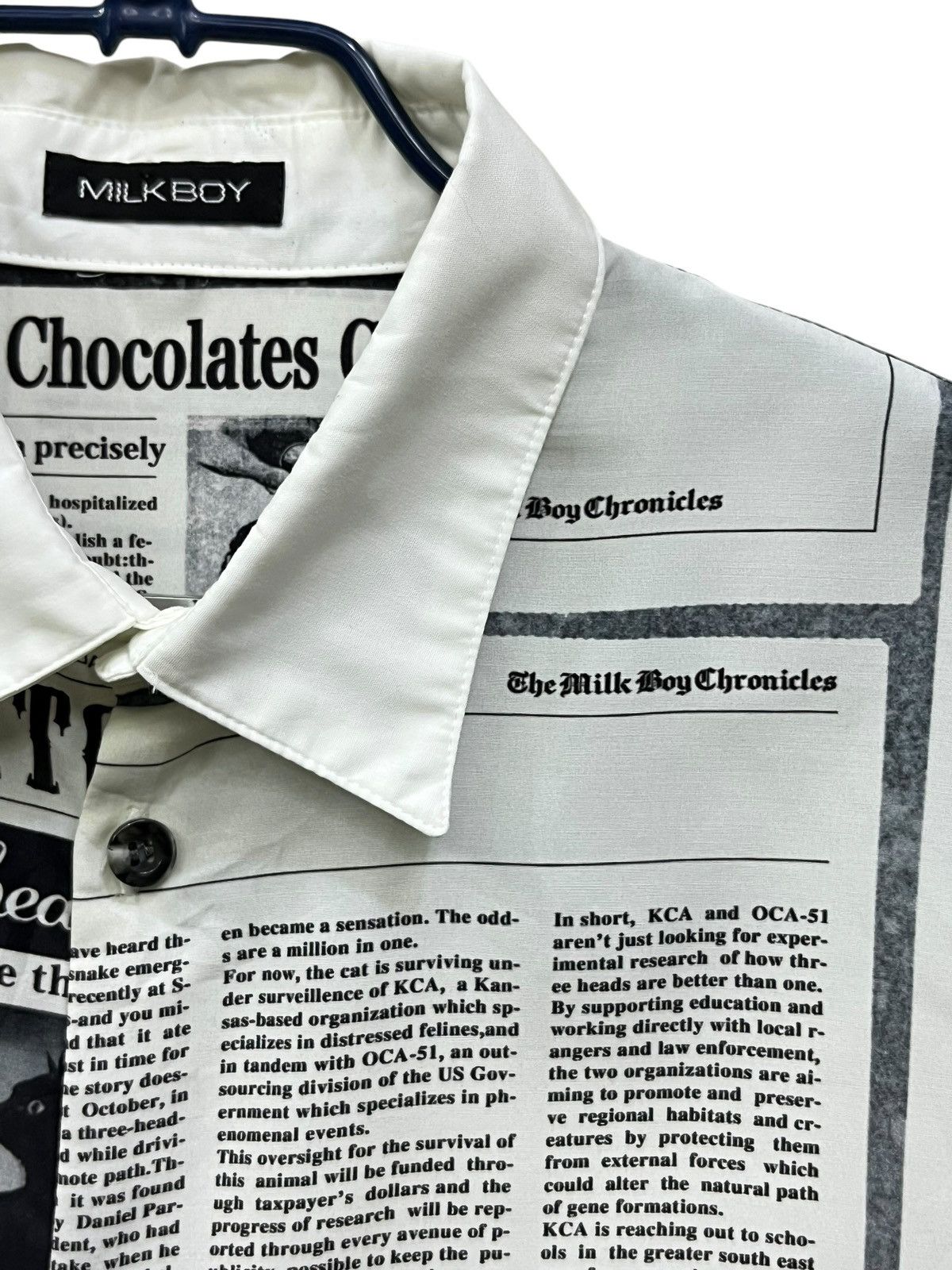 Fashion Victim Milkboy Japan Chaos Newspaper Shirt Galliano Core Size US M / EU 48-50 / 2 - 11 Thumbnail