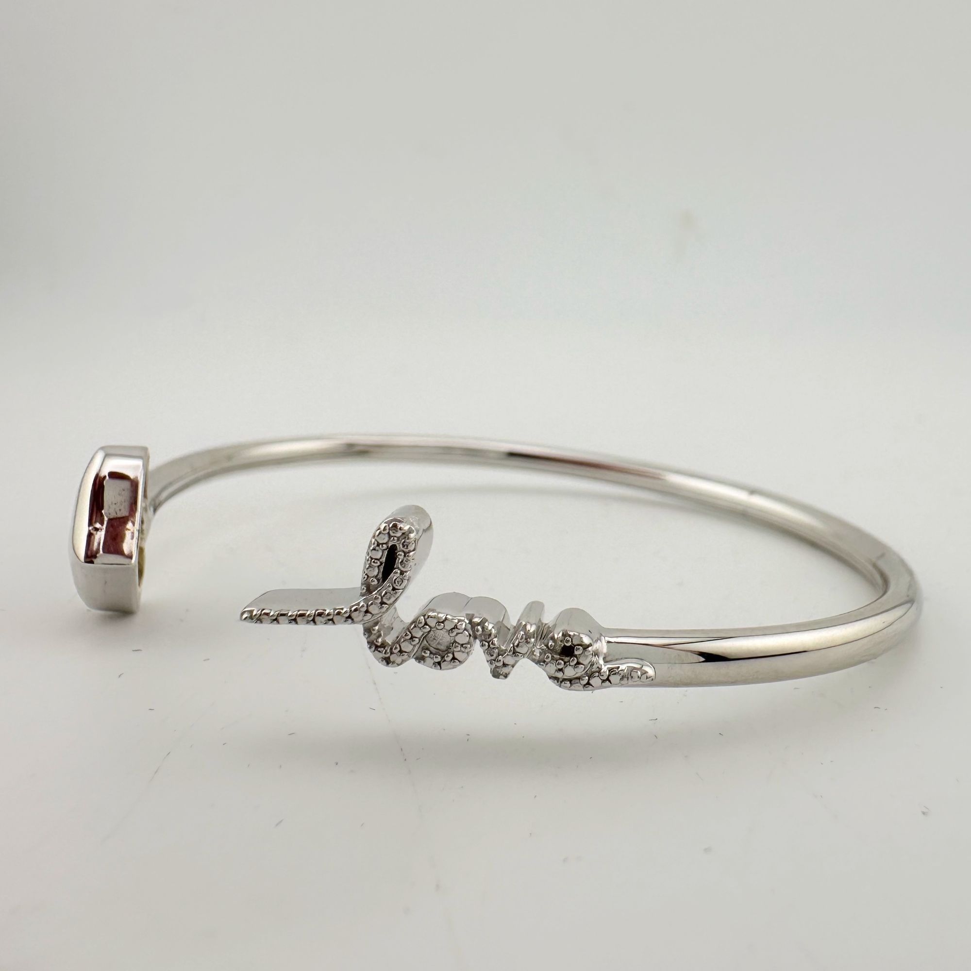 Other Sterling Silver "LOVE" Cuff Bracelet Size ONE SIZE - 4 Thumbnail