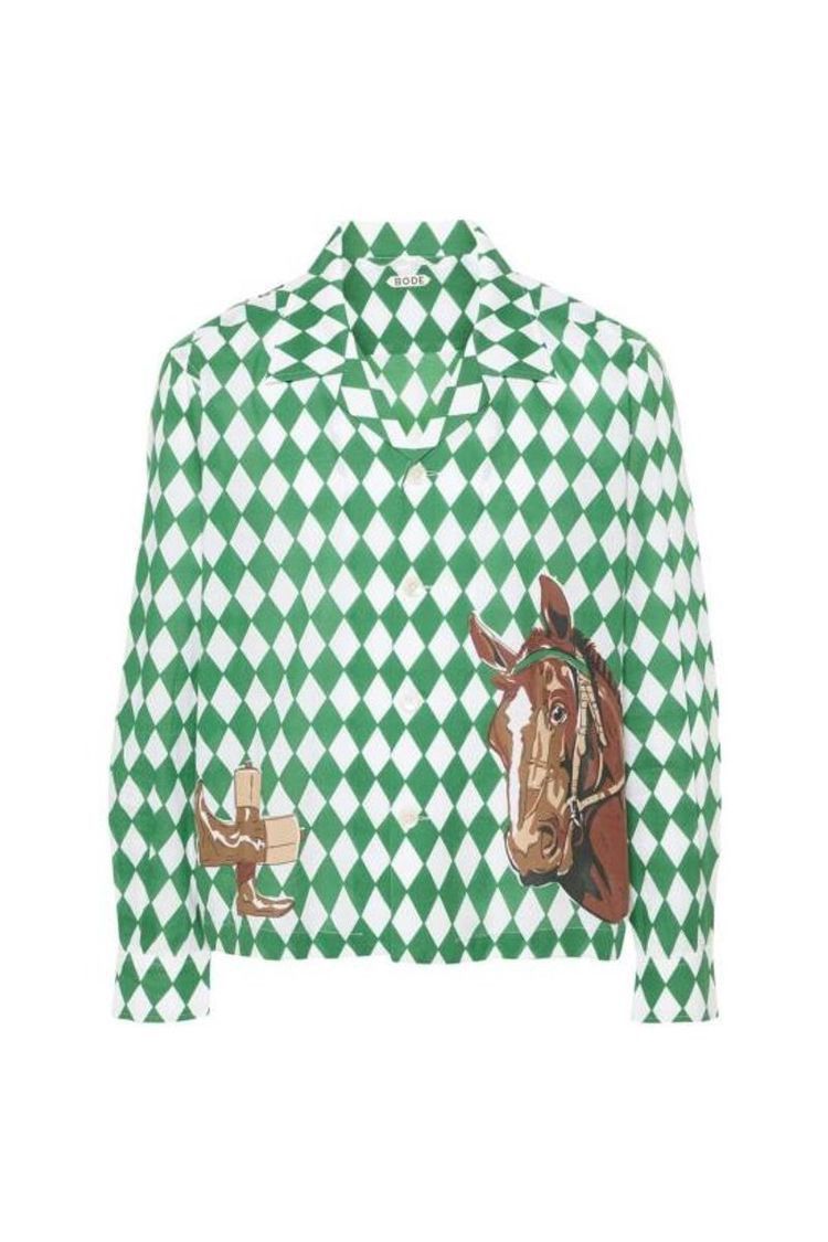 Bode Bode diamond jockey ls shirt Size US L / EU 52-54 / 3 - 1 Thumbnail