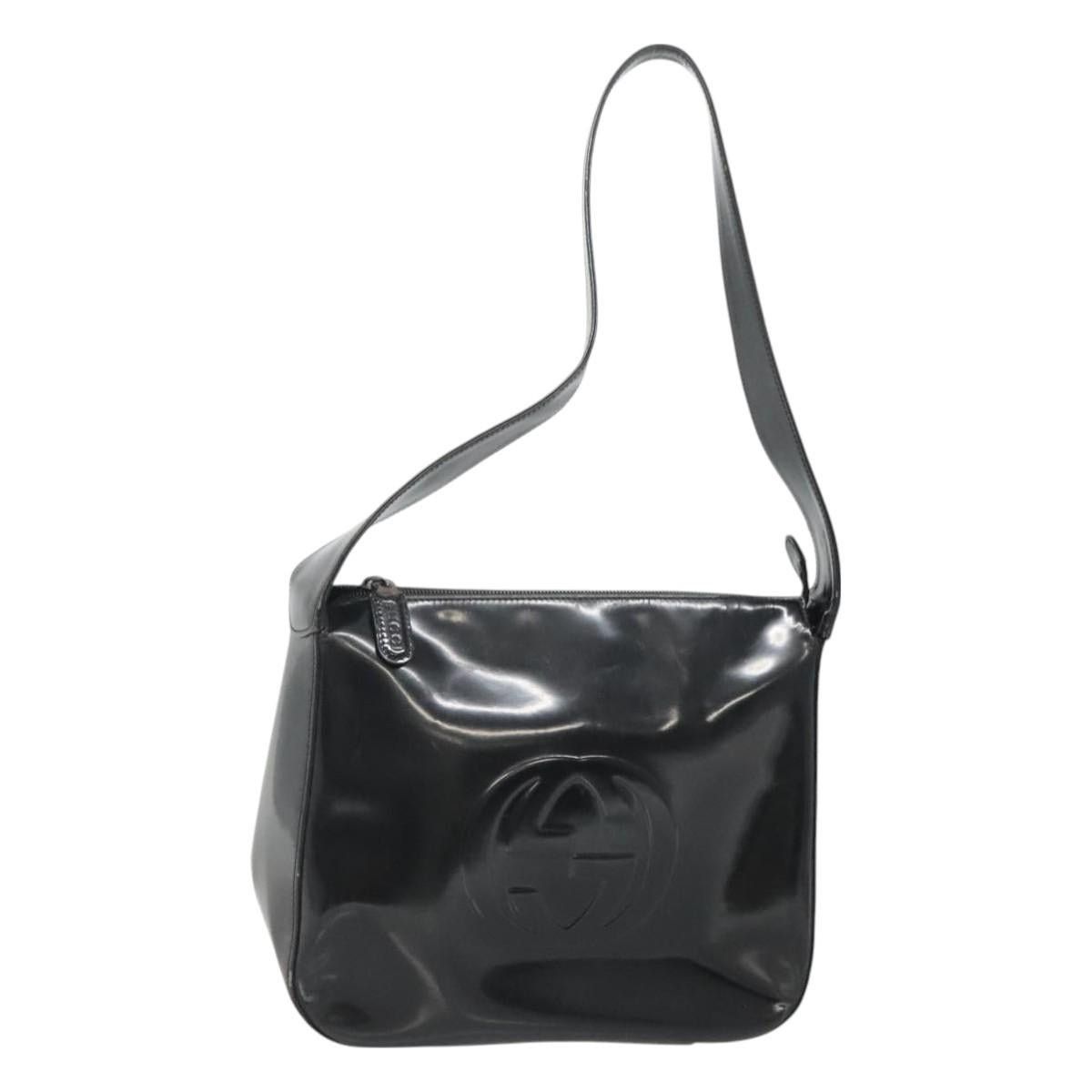 Gucci GUCCI Shoulder Bag Enamel Black 001 3754 001 3754 Size ONE SIZE - 1 Thumbnail