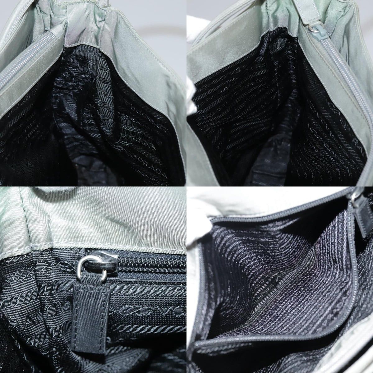 Prada PRADA Tote Bag Nylon Gray Size ONE SIZE - 13 Thumbnail