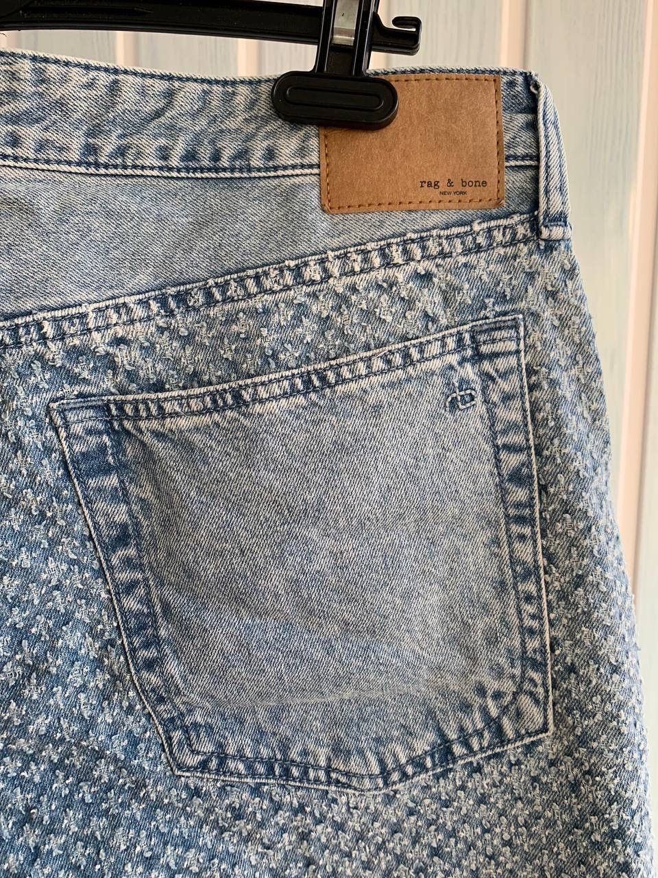 Japanese Brand × Rag & Bone Rag & Bone Logan Mid-Rise Wide Leg Indigo Tweed Denim Jeans Size US 31 - 15 Thumbnail