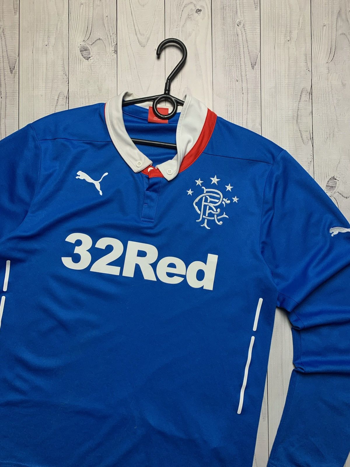 Puma × Vintage Vintage puma Rangers soccer jersey long sleeve size M Size US M / EU 48-50 / 2 - 2 Thumbnail