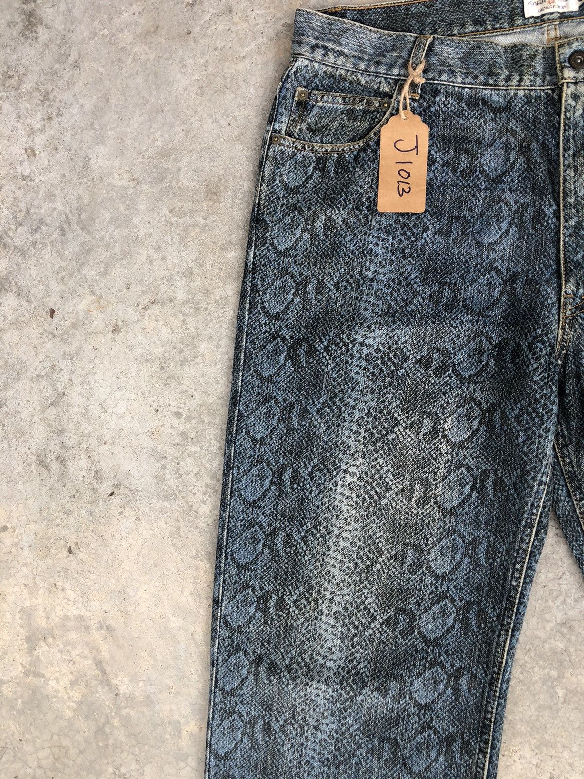 Karakuri Tamashii Karakuri Tamashii Embroidered Jeans Baggy Snake Skin Size US 37 - 4 Thumbnail