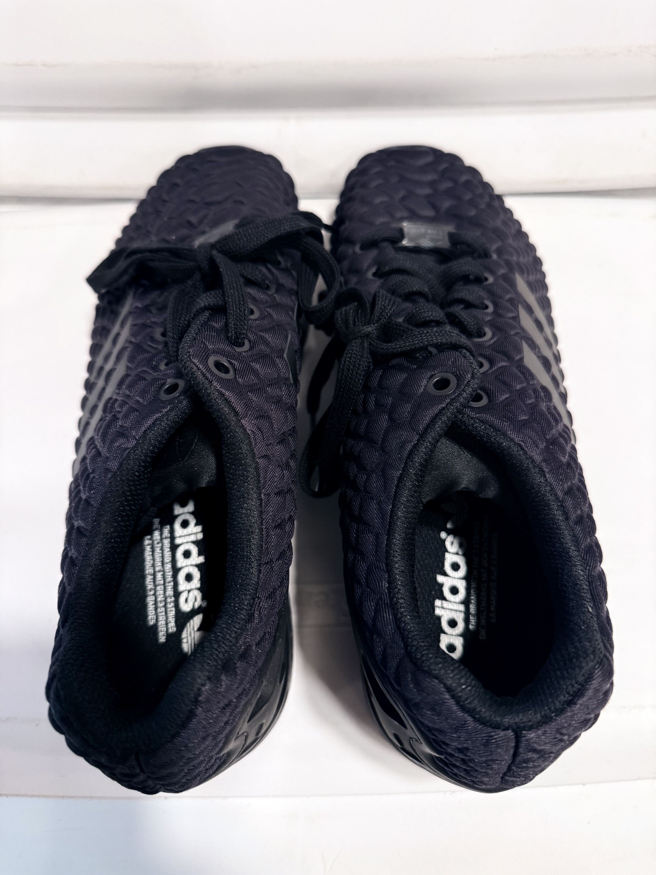 Adidas Adidas Originals ZX Flux Black Sneakers Reptile Foam Studs Size US 10 / EU 43 - 4 Thumbnail