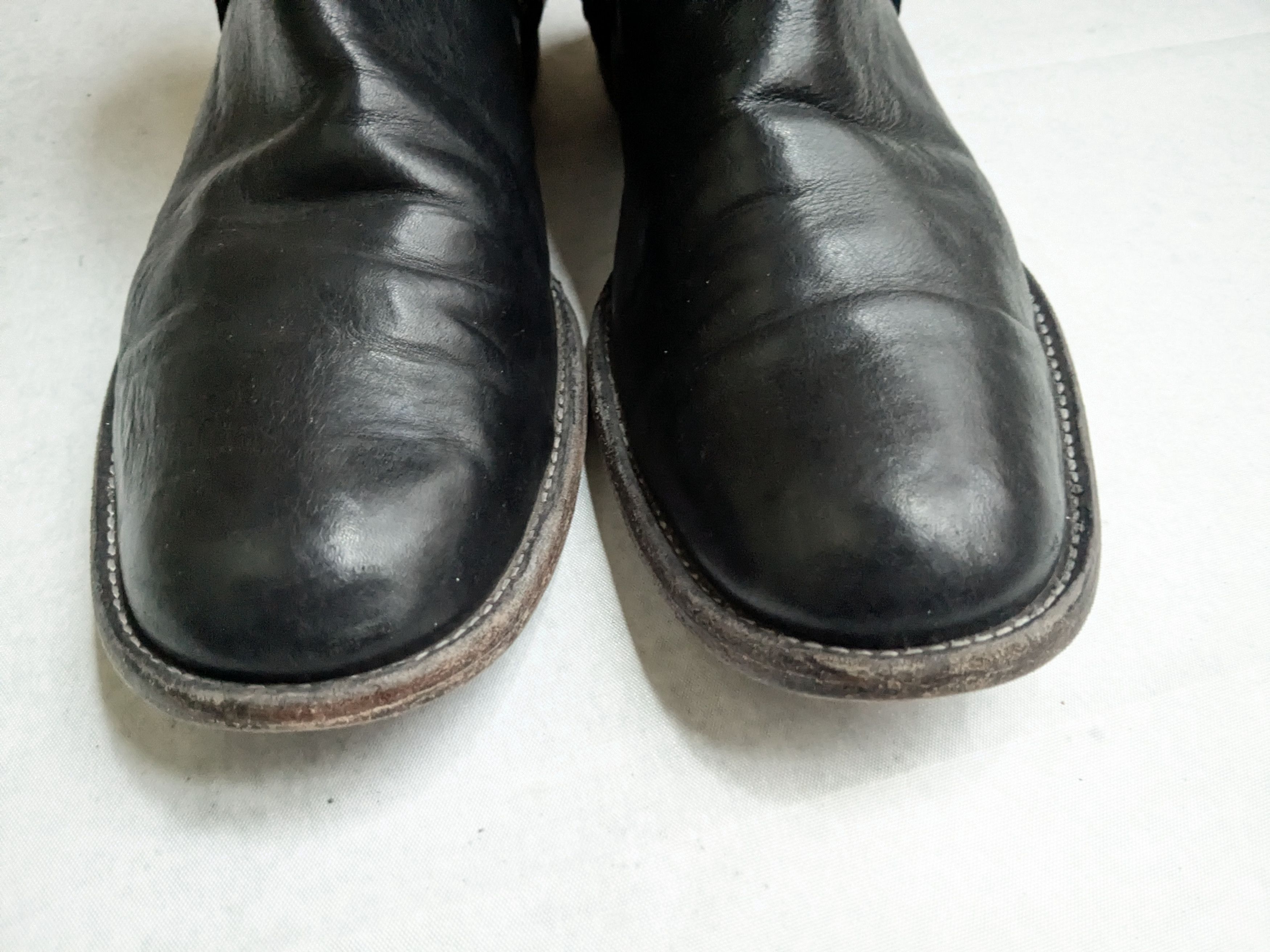 Frye Frye Harness Boots Black 10.5 D Back Zip Straps Size US 10.5 / EU 43-44 - 4 Thumbnail