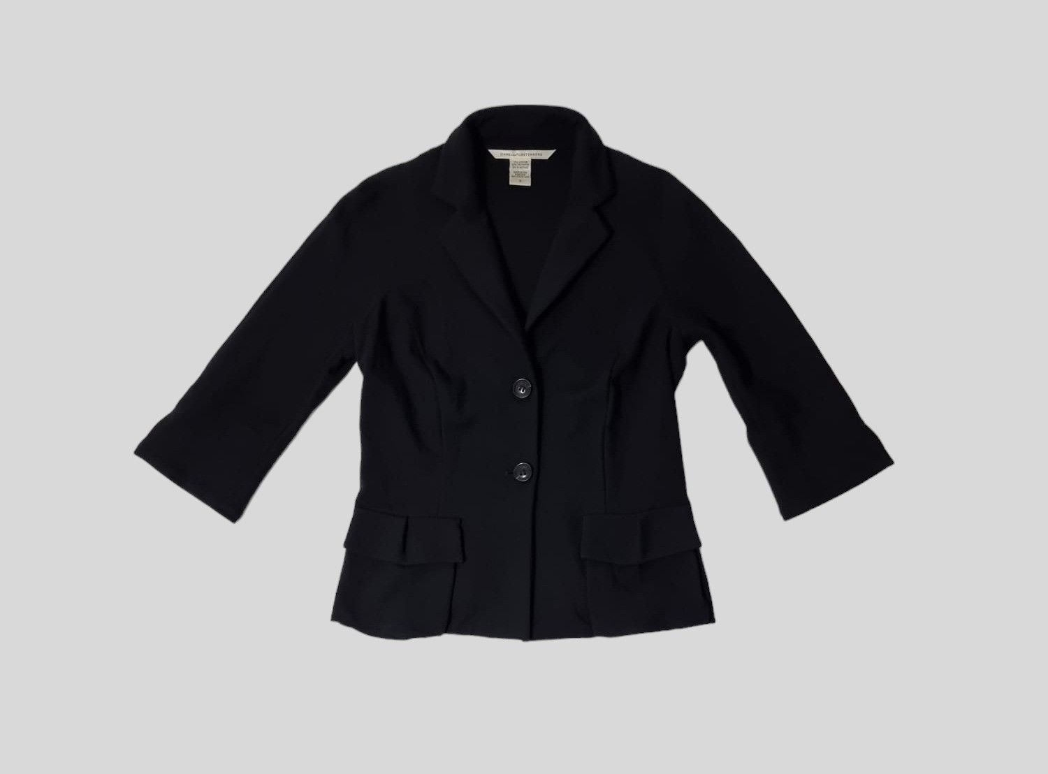 Designer × Diane von Furstenberg vintage Diane von Furstenberg short black blazer S Size S / US 4 / IT 40 - 1 Thumbnail