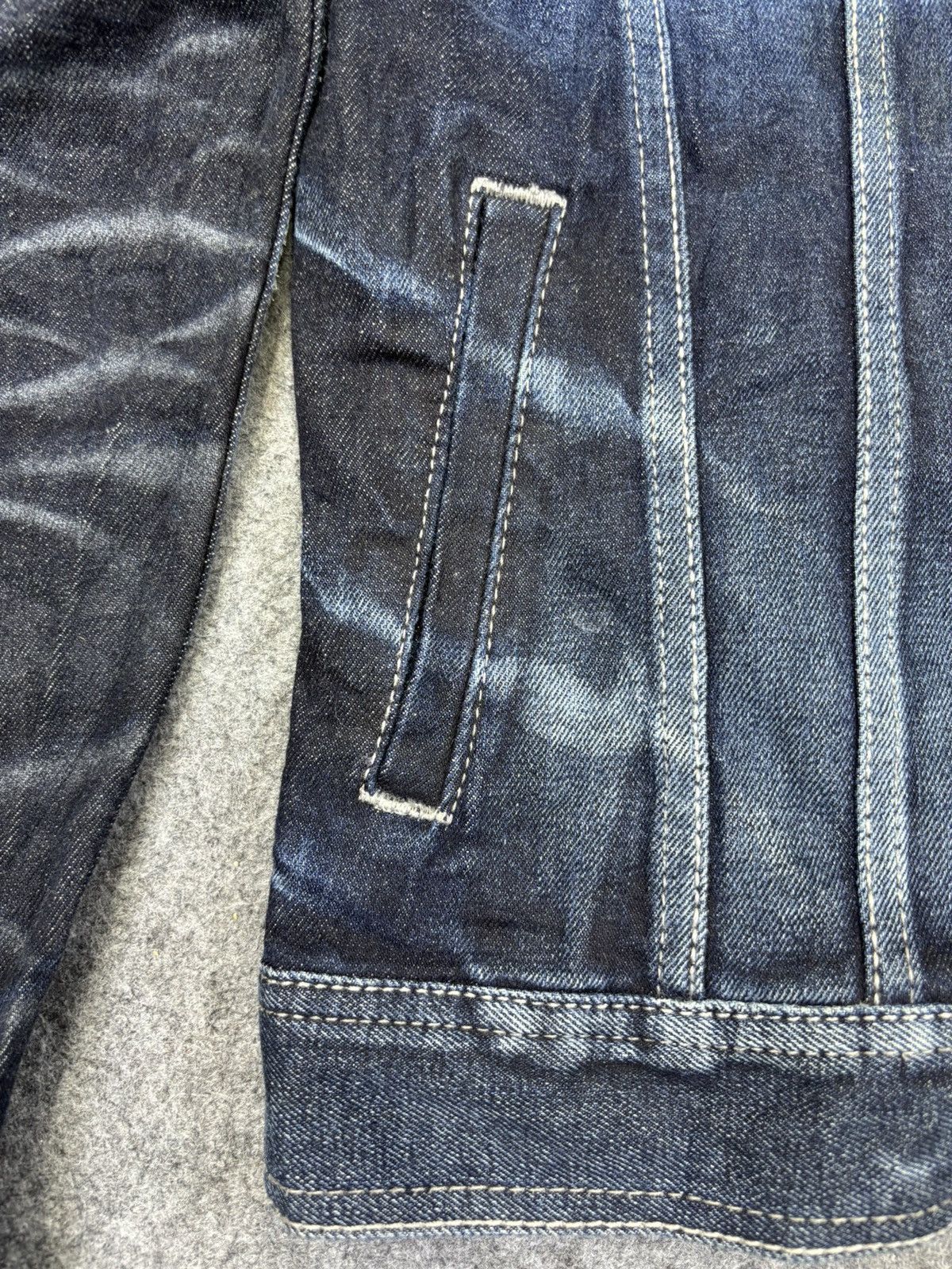 GOSTAR DE FUGA 💥Archival💥Fuga Claw Mark Fades Skinny Trucker Jacket K9 Size US XS / EU 42 / 0 - 7 Thumbnail