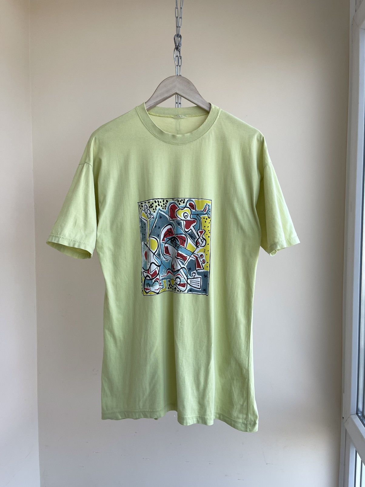 Vintage Hommage Salvador Dali Spanish Guitar Art T-Shirt Vintage 90s Size US XL / EU 56 / 4 - 1 Thumbnail