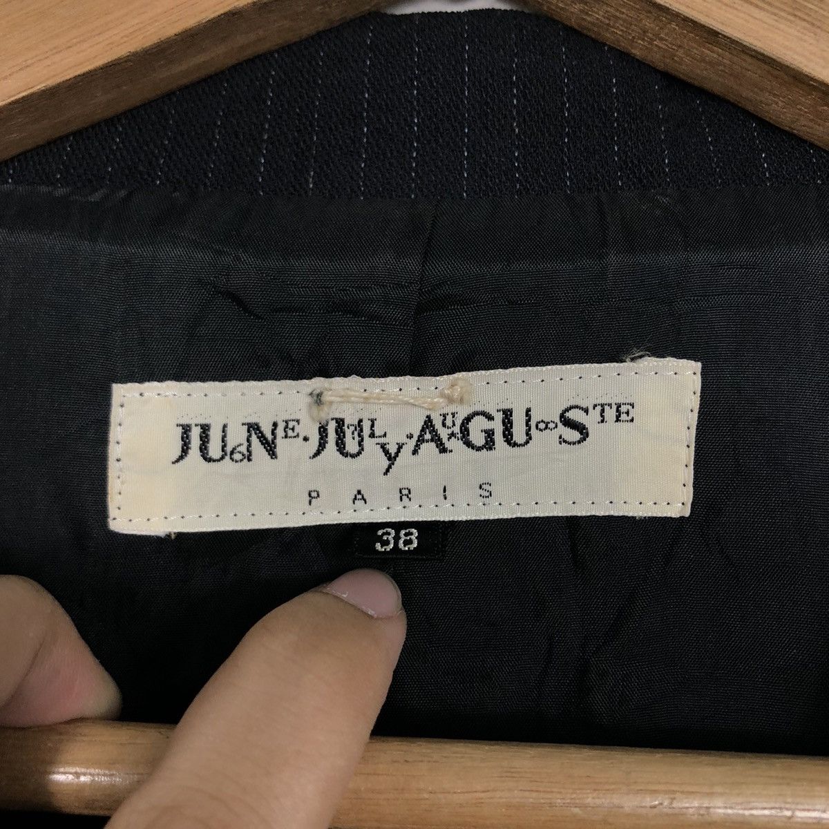 Vintage 📌June July August Vest Jacket Robe Runway Design Striped Size US M / EU 48-50 / 2 - 18 Thumbnail