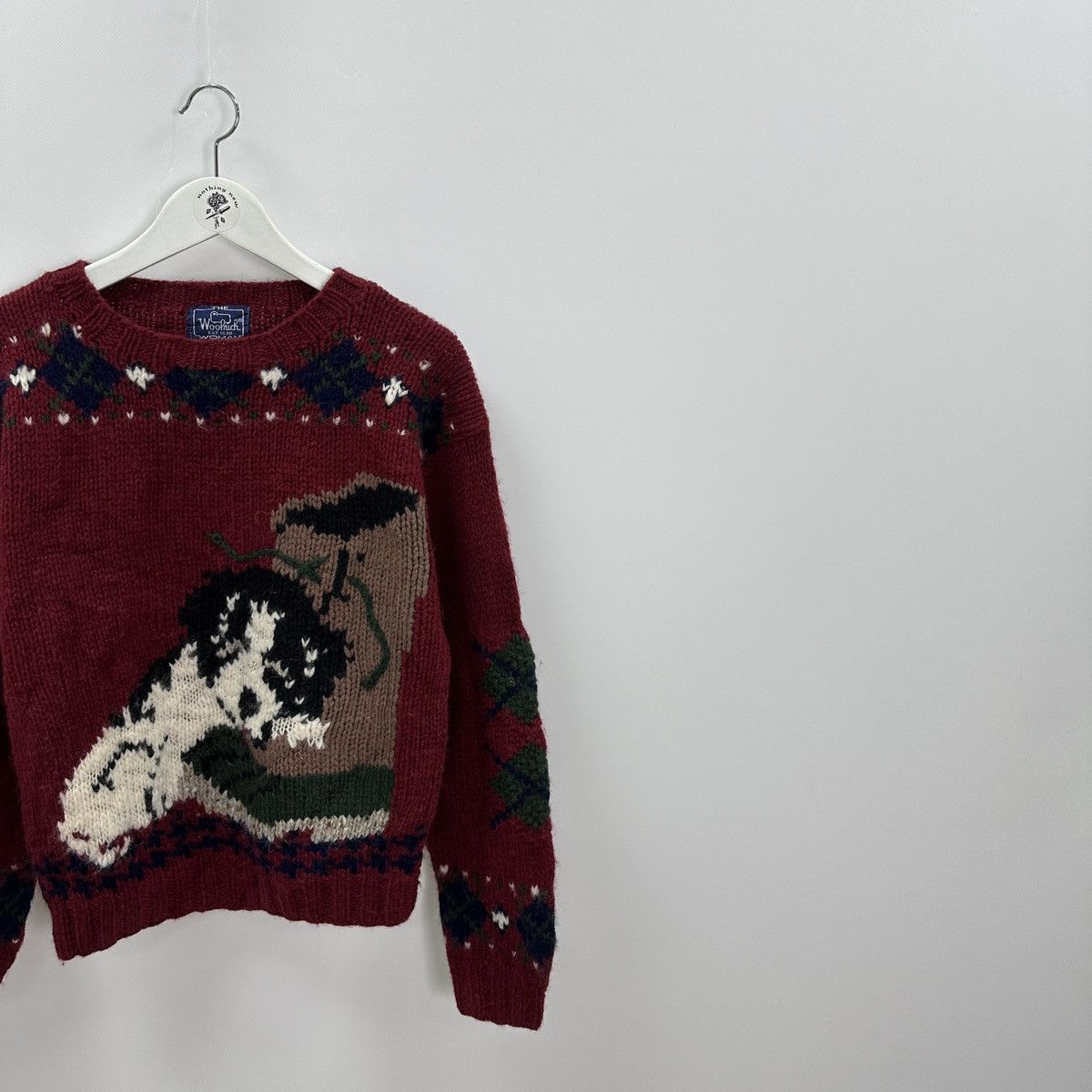 Woolrich Woolen Mills Vintage 90s Woolrich Woman knitted sweater Dogs Cute y2k og Size S / US 4 / IT 40 - 2 Thumbnail