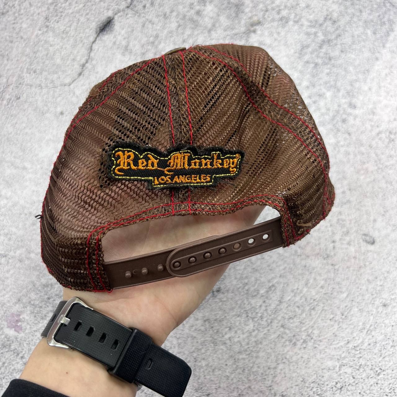 MLB × RMC Jeans Red Monkey Los Angeles Trucker Cap Size ONE SIZE - 7 Thumbnail