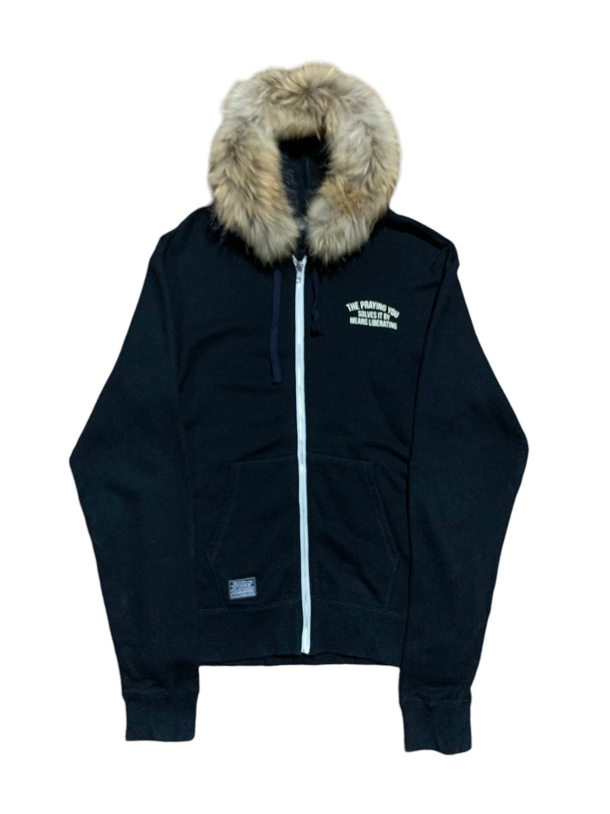 If Six Was Nine × Japanese Brand × Le Grande Bleu (L.G.B.) Stooge & co japan praying mary fur hoodie LGB style Size US L / EU 52-54 / 3 - 4 Thumbnail