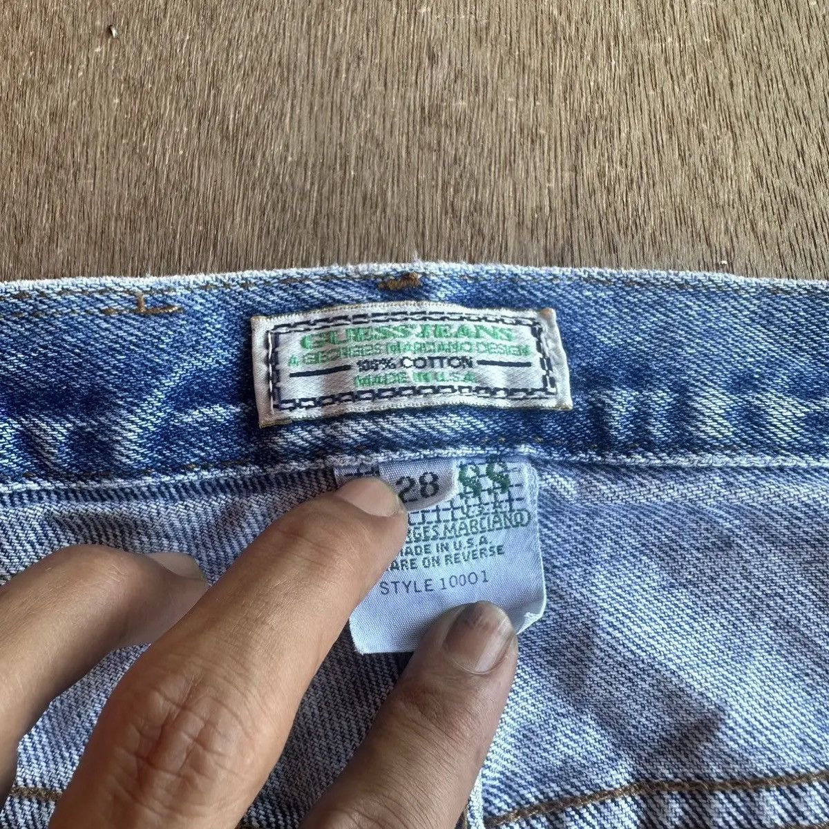 Vintage Distressed Denim🔥Vintage GUESS Jean Made In U.S.A Pants W27 Size US 27 - 12 Thumbnail