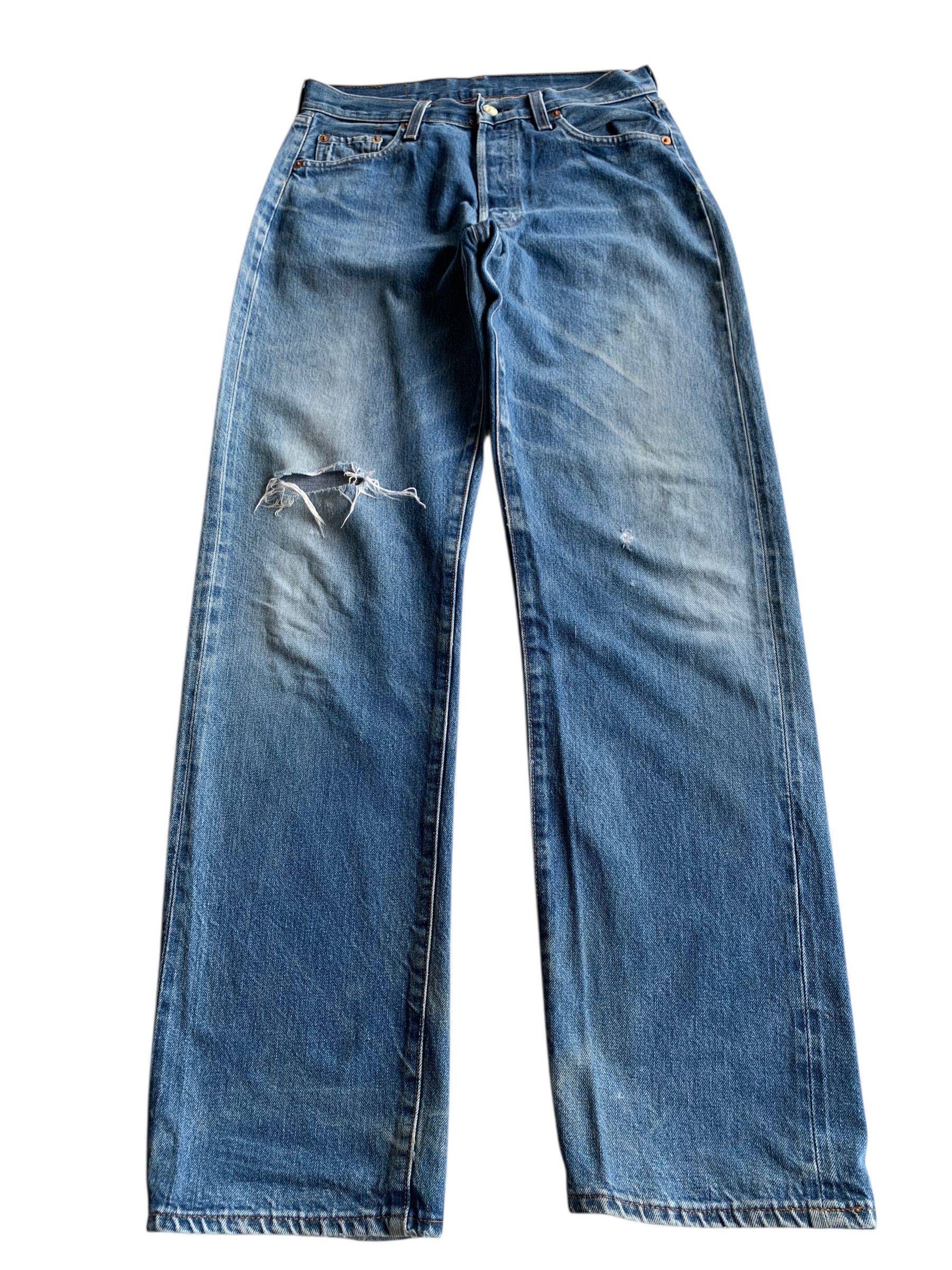 Levi's VINTAGE LEVIS 501 BIG E 1994 SELVEDGE DISTRESSED DENIM Size US 29 - 3 Thumbnail