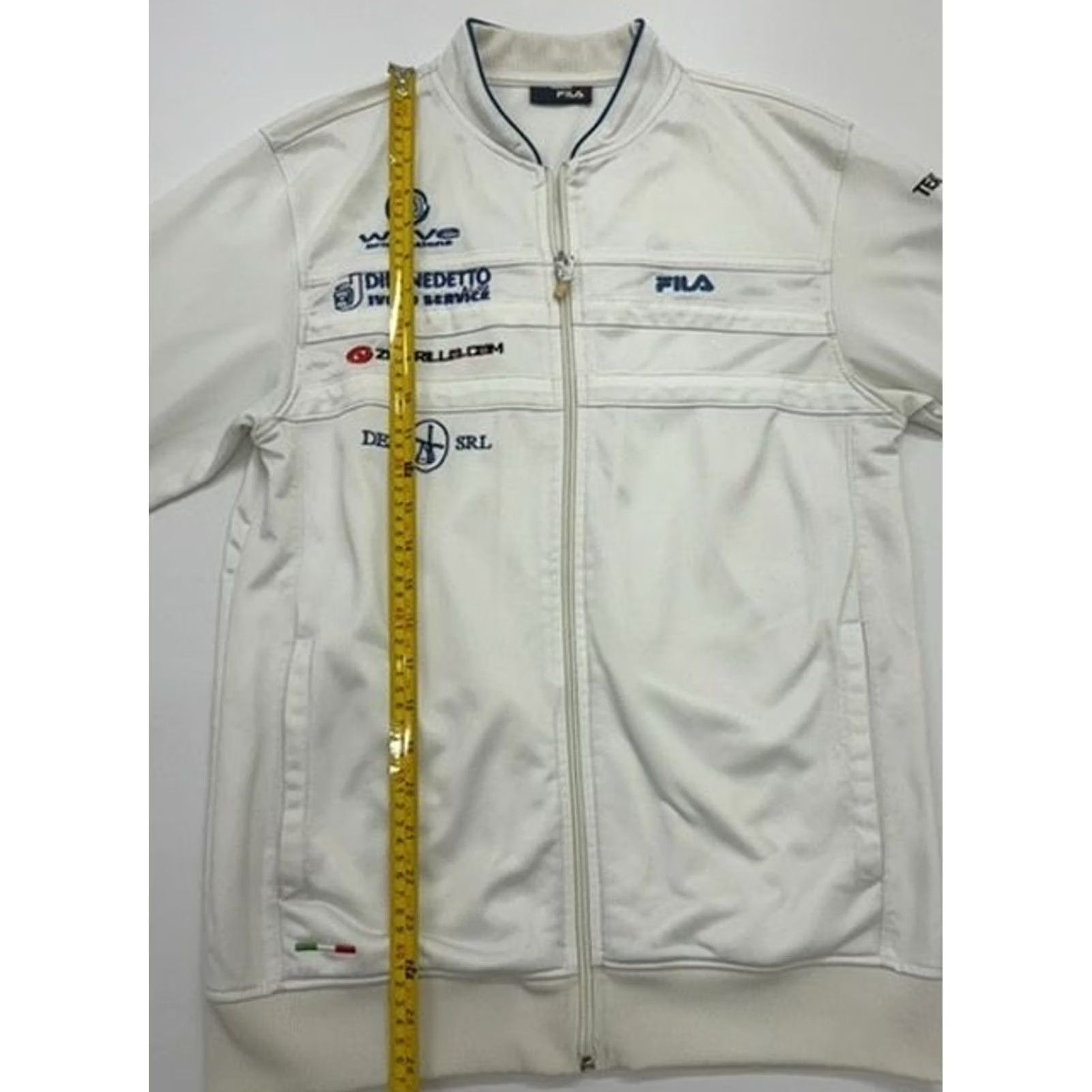Fila FILA Men White Italy Track Jacket Full Zip Size S Lightweight Size US S / EU 44-46 / 1 - 5 Thumbnail