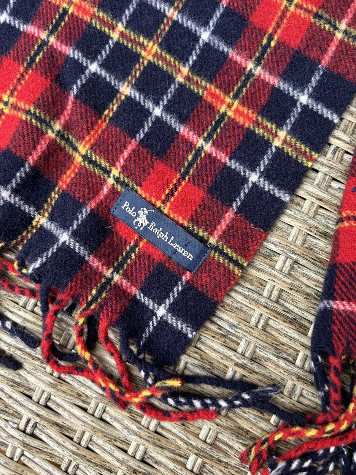 Polo Ralph Lauren Vintage Polo Ralph Lauren Wool Plaid Tartan Scarf Size ONE SIZE - 4 Thumbnail