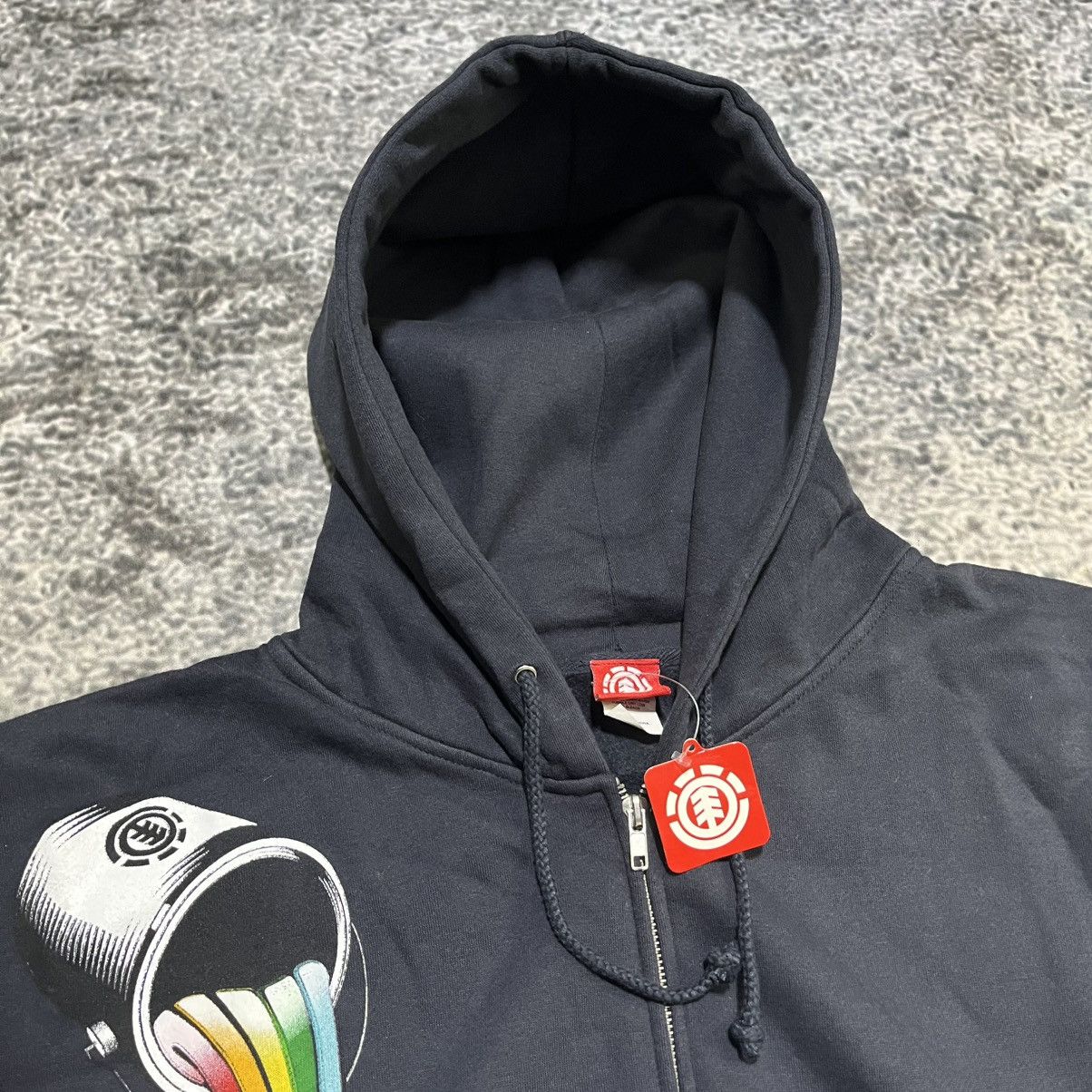 Element Vintage Y2K Element Skateboards Paint Zip Up Hoodie Large Size US L / EU 52-54 / 3 - 5 Thumbnail