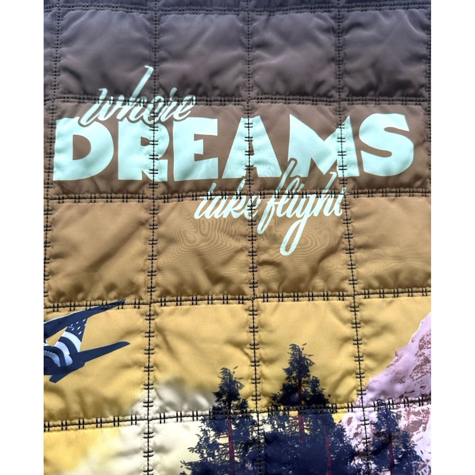 Vintage PAPER PLANES Jacket XL Men Green Puffer NEW RARE GRAPHIC Size US XL / EU 56 / 4 - 4 Thumbnail