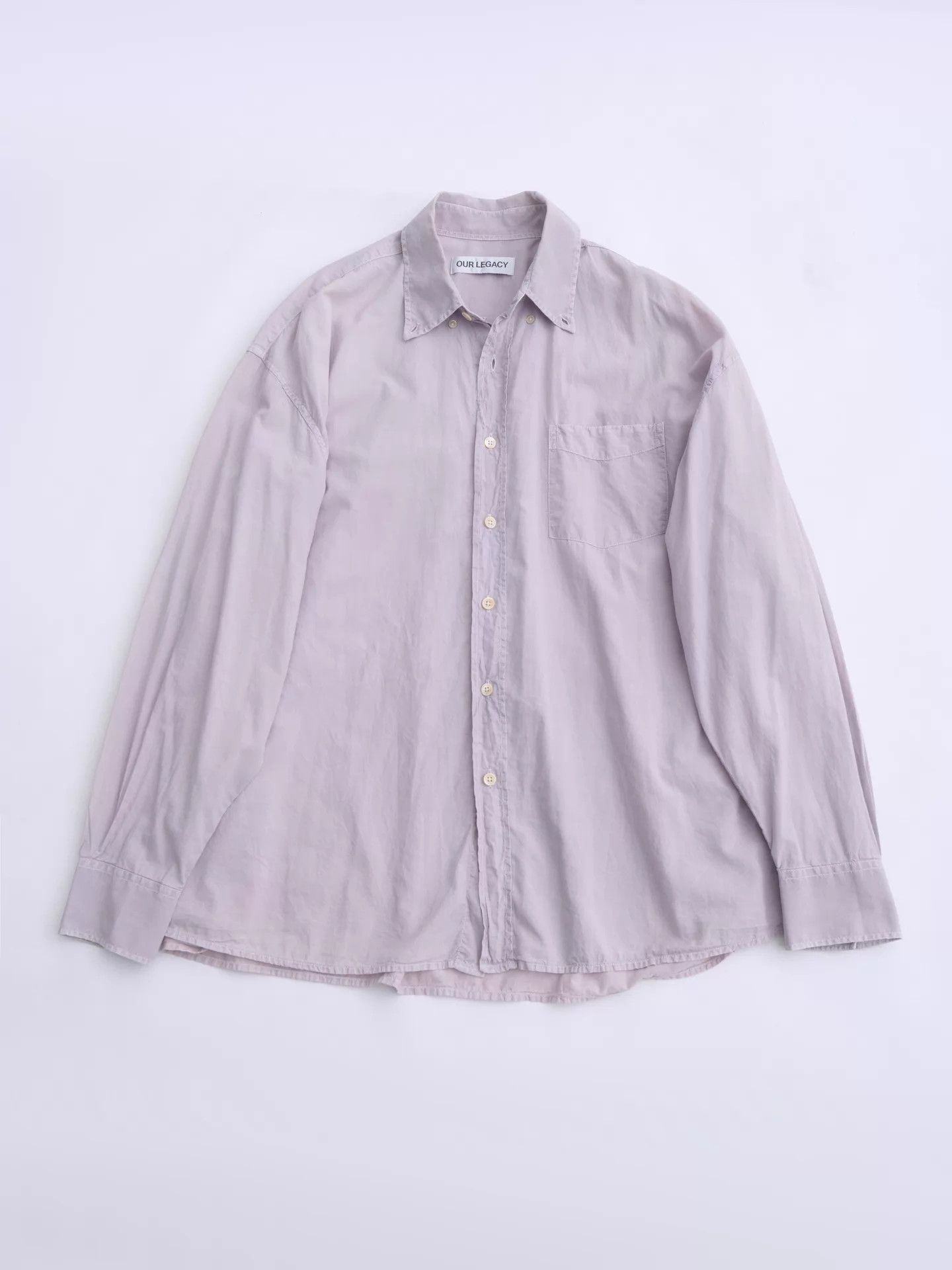 Our Legacy OUR LEGACY Cool Pale Purple Vintage Wash Oversized Shirt Size US M / EU 48-50 / 2 - 7 Thumbnail