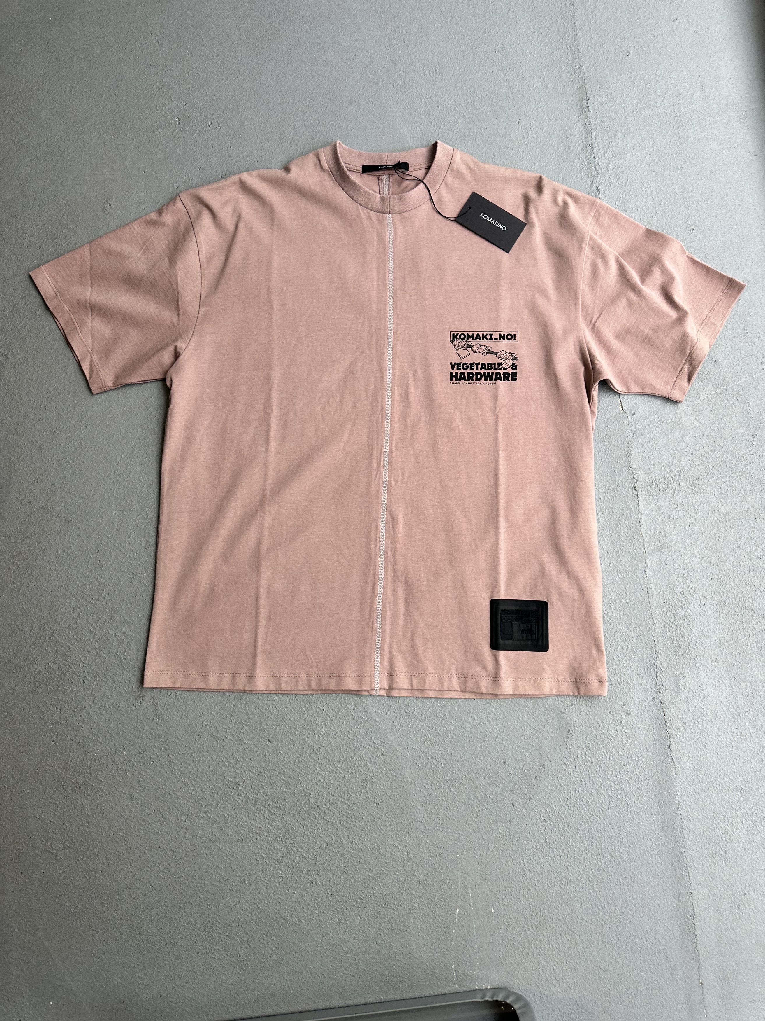 image of Komakino Guiding Logo T-Shirt in Pink, Men's (Size Large)