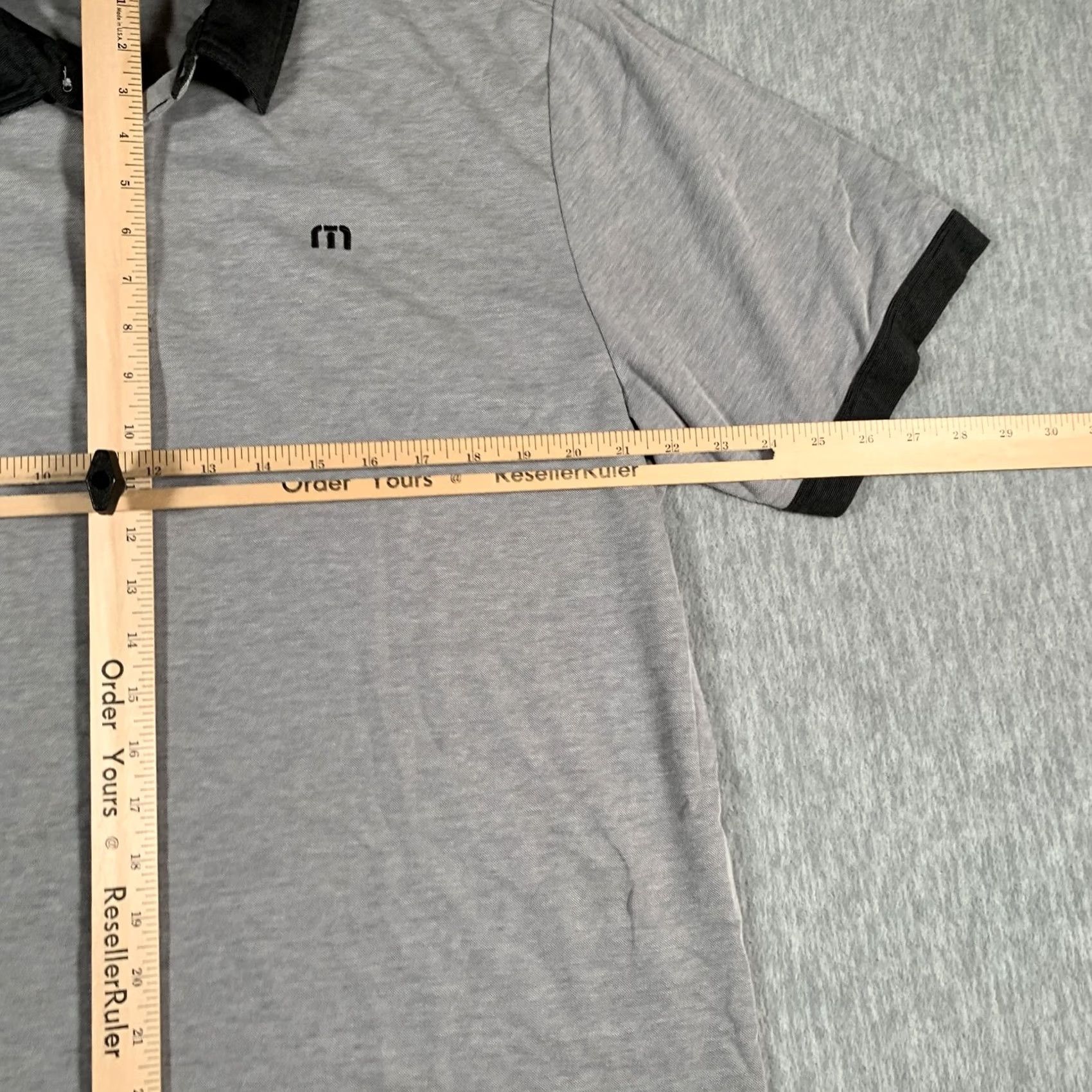 TravisMathew VINTAGE Travis Mathew Polo Shirt Mens XL Gray Pima Cotton Golf Contrast Collar Size US XL / EU 56 / 4 - 7 Thumbnail