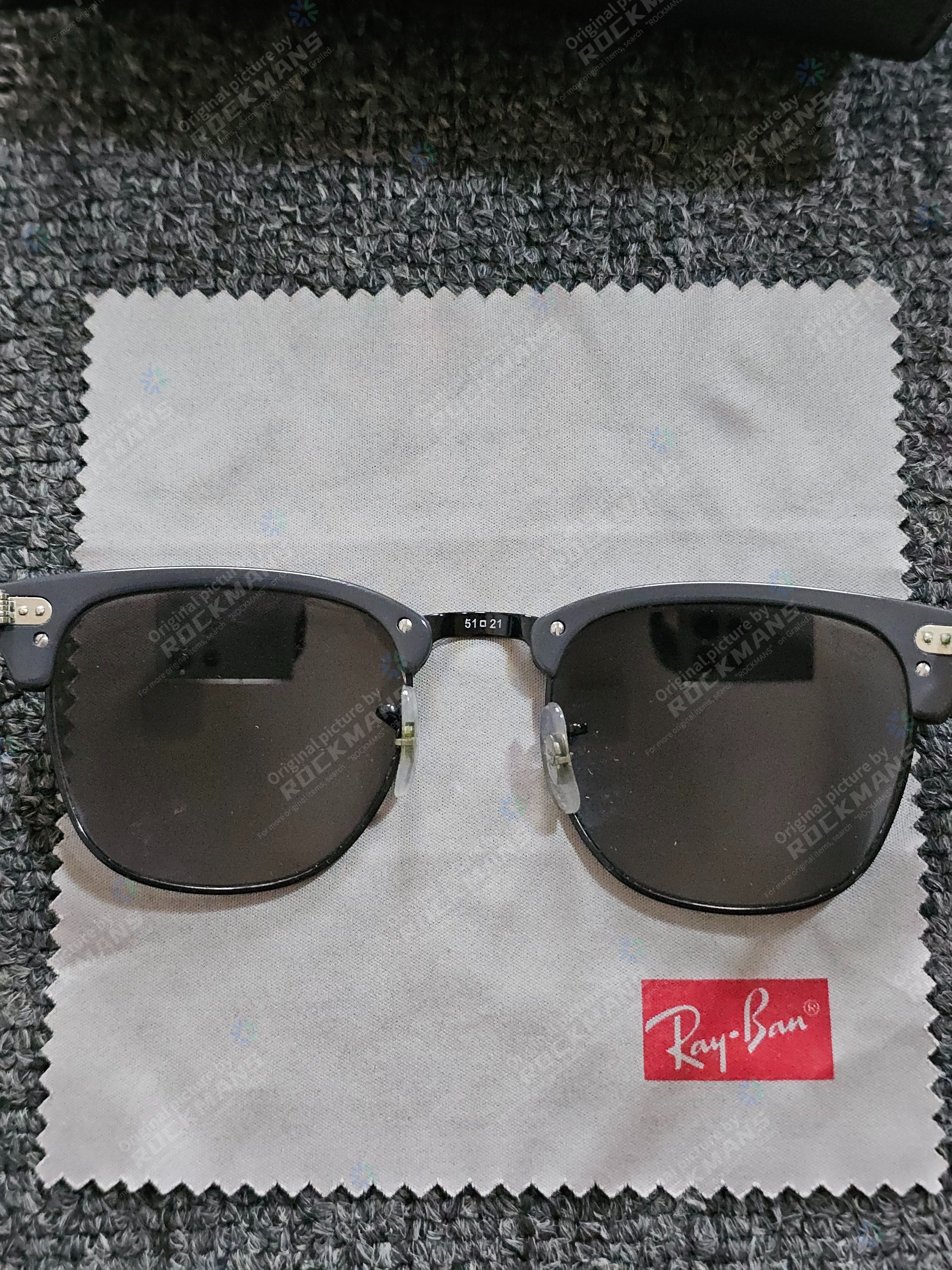 RayBan Ray-Ban Grey Clubmaster Reverse Sunglasses Size ONE SIZE - 2 Thumbnail