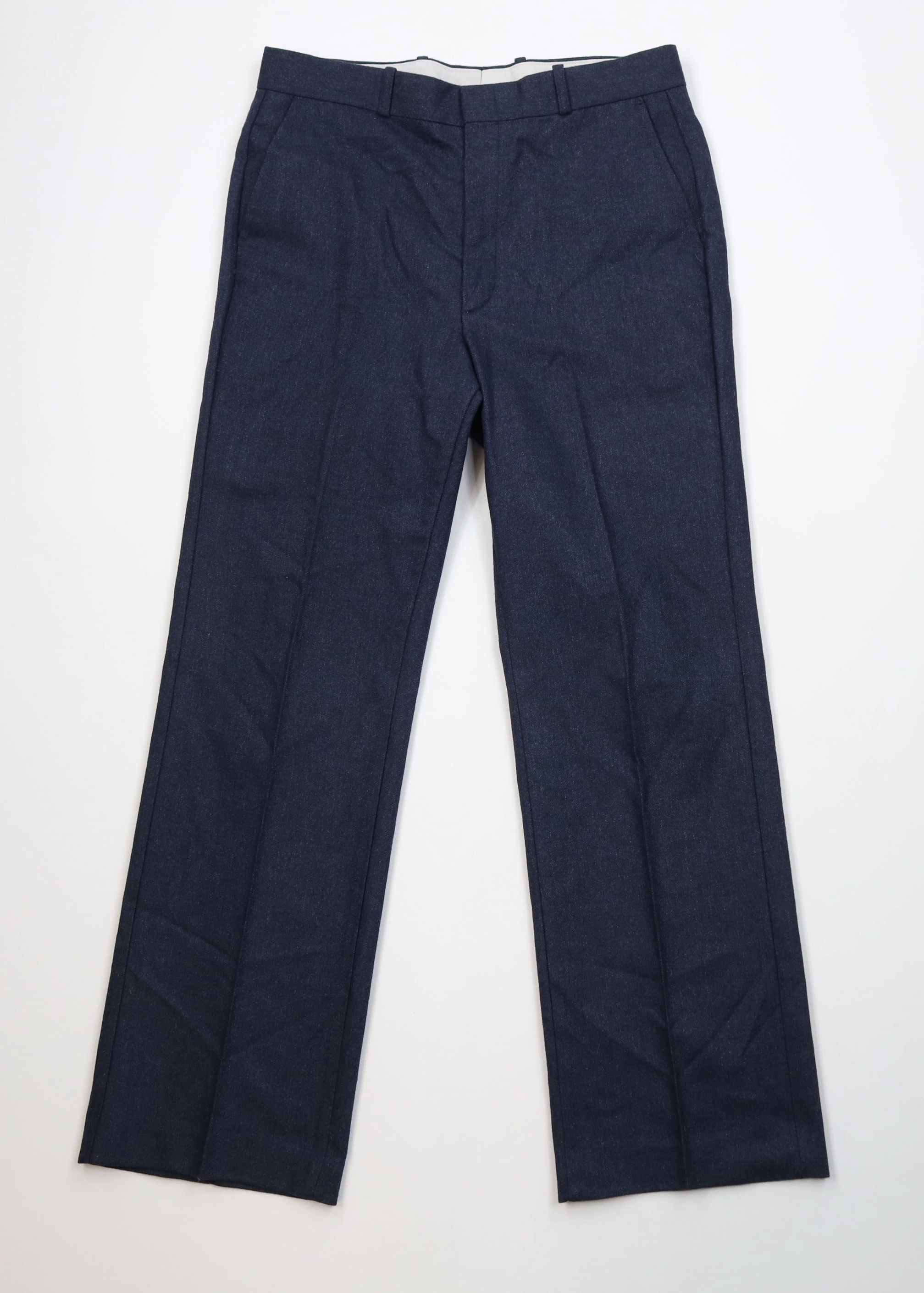 Vintage Vintage 70s Streetwear Flared Wide Leg Chino Pants Blue USA Size US 32 / EU 48 - 1 Thumbnail