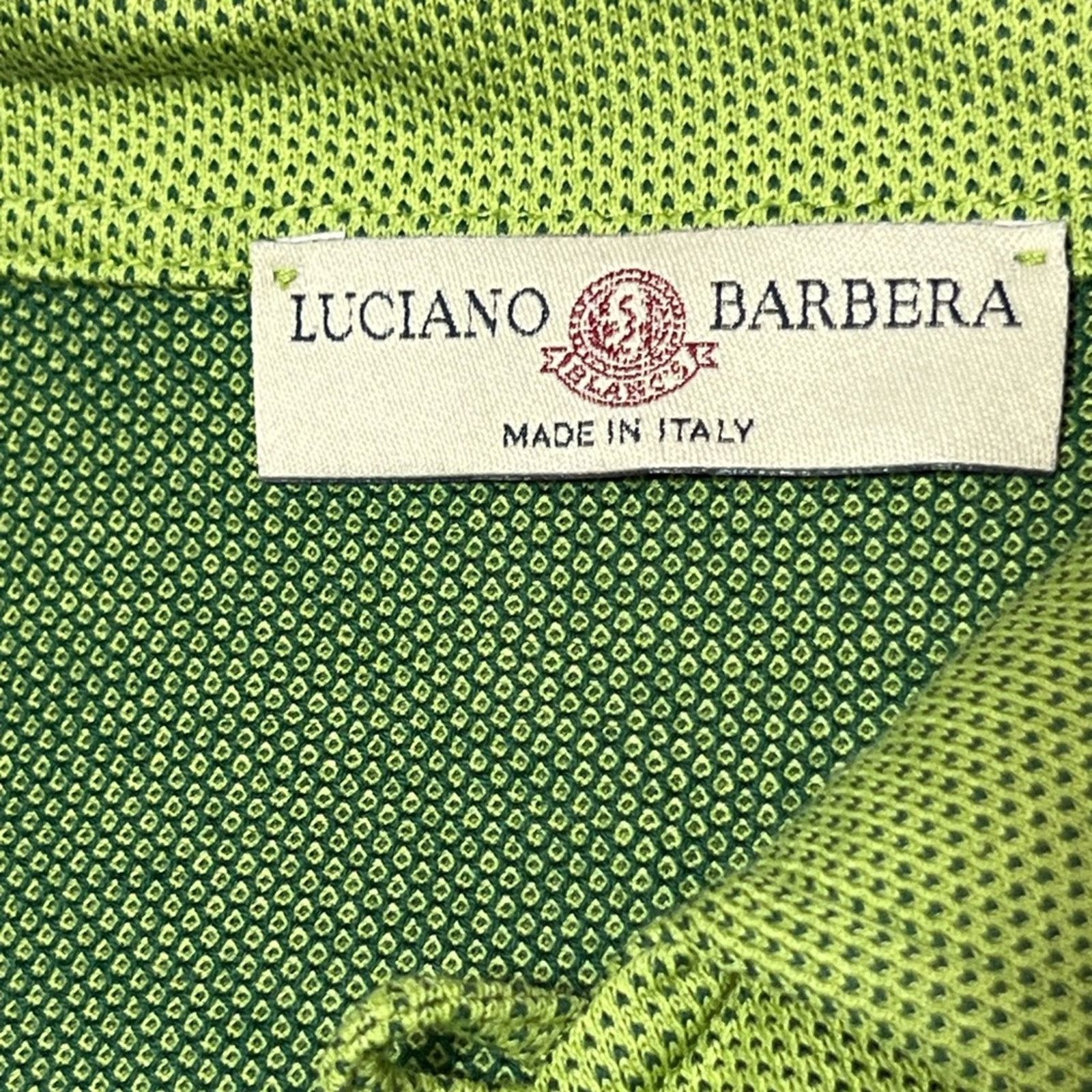 Luciano Barbera $375 LUCIANO BARBERA Men's Mercerized Long Sleeve Polo Shirt Size US L / EU 52-54 / 3 - 3 Thumbnail