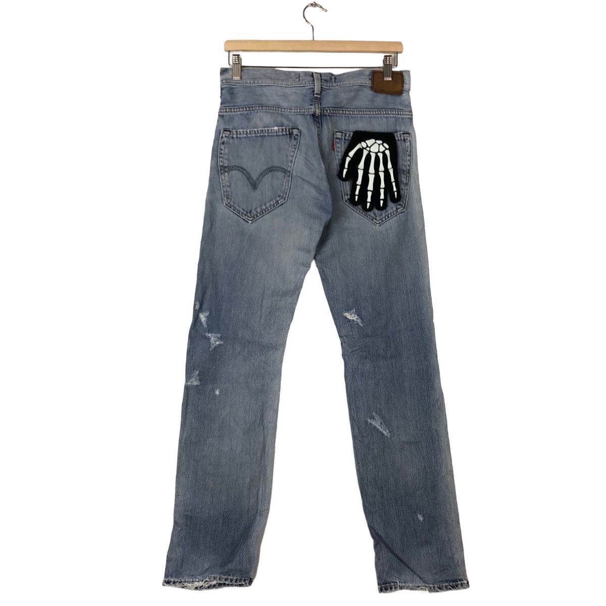 Levi's 🔥VINTAGE LEVI’S LOT 504 STRAIGHT DISTRESSED DENIM JEANS Size US 30 / EU 46 - 6 Thumbnail