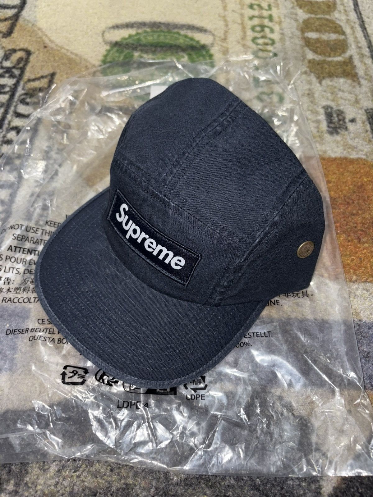 Supreme Military Camp Cap Navy SS26